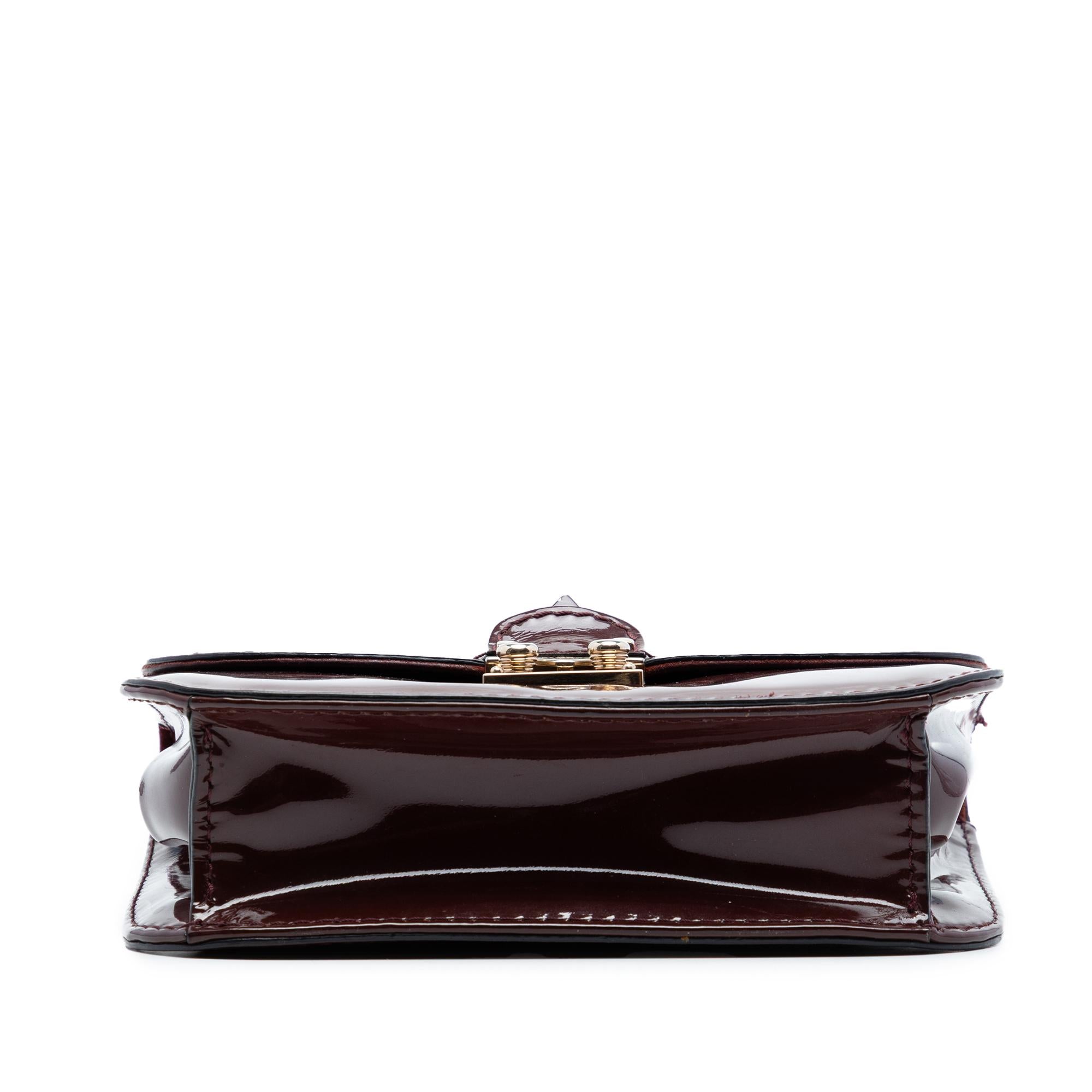 Valentino Small Patent Rockstud Glam Lock Crossbody