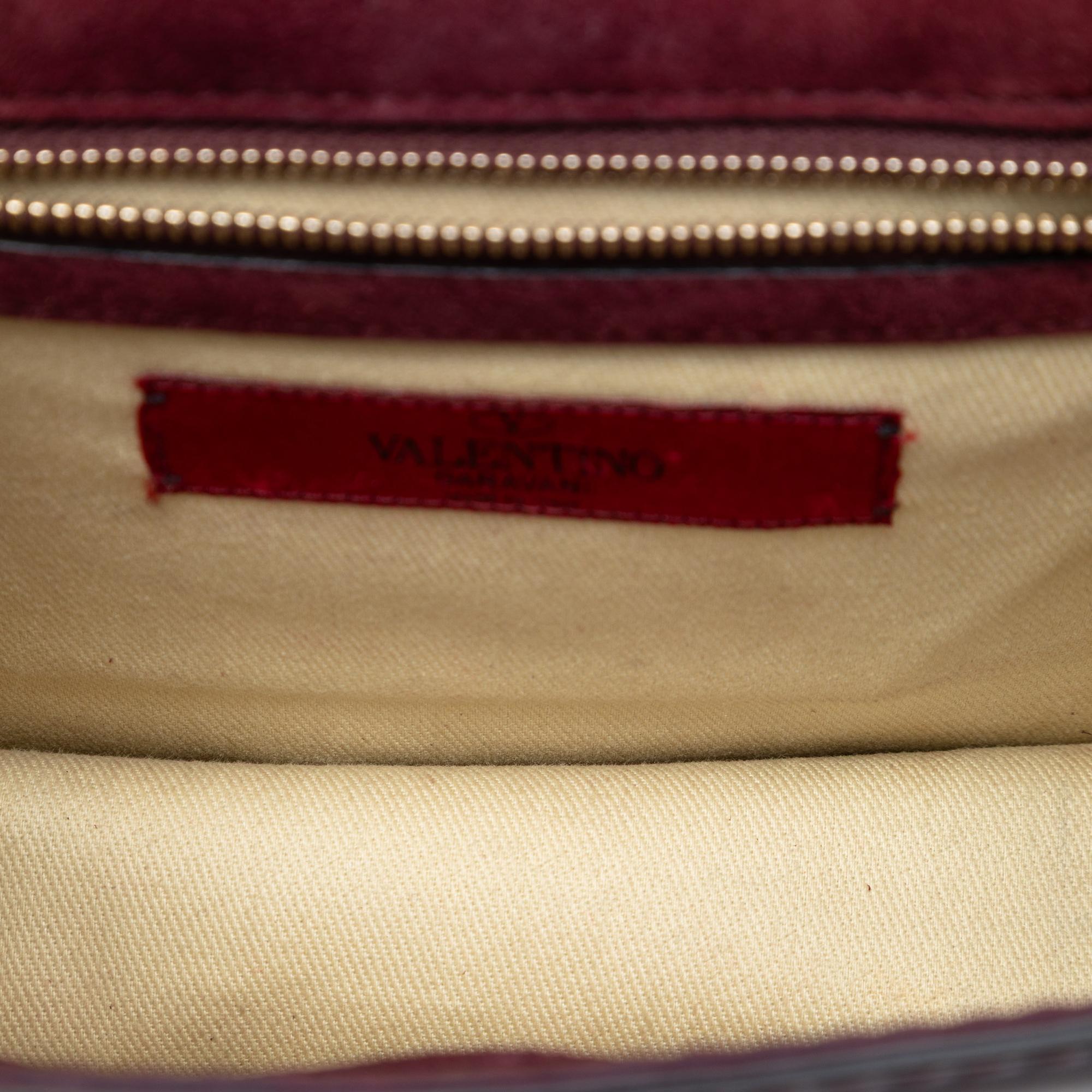Valentino Small Patent Rockstud Glam Lock Crossbody