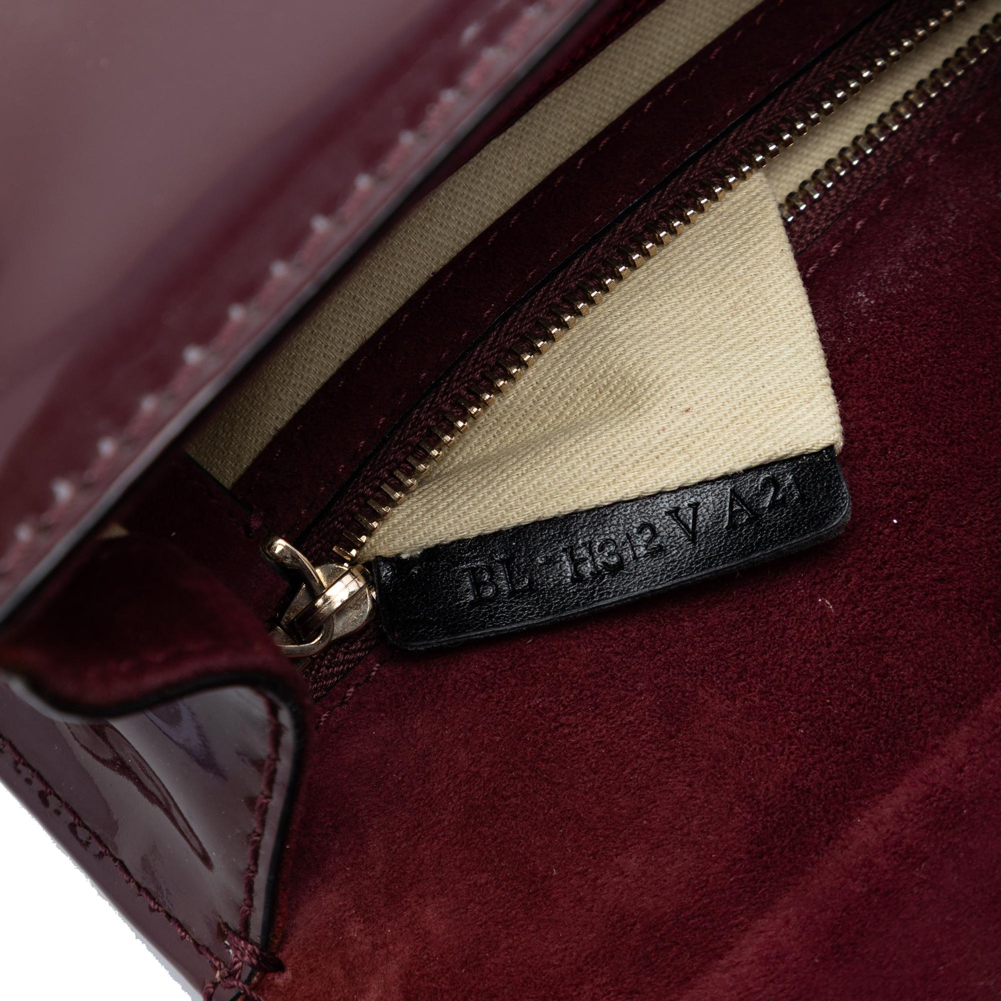 Valentino Small Patent Rockstud Glam Lock Crossbody