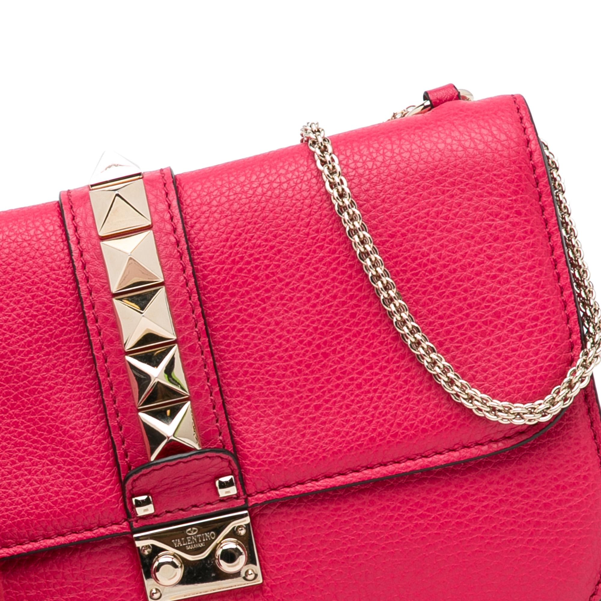 Valentino Small Rockstud Glam Lock Shoulder Bag