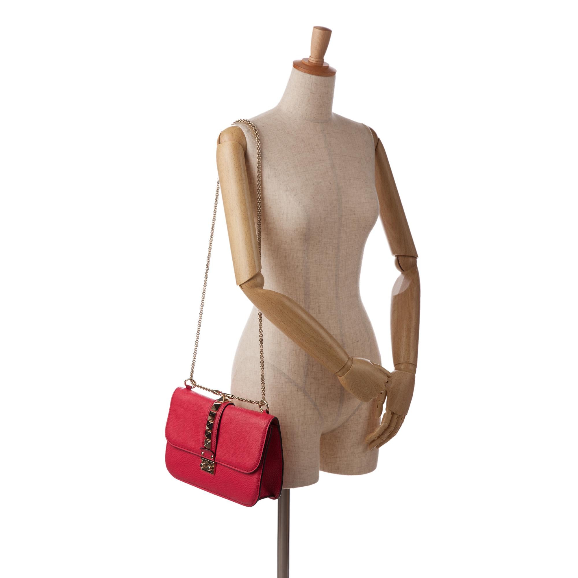 Valentino Small Rockstud Glam Lock Shoulder Bag