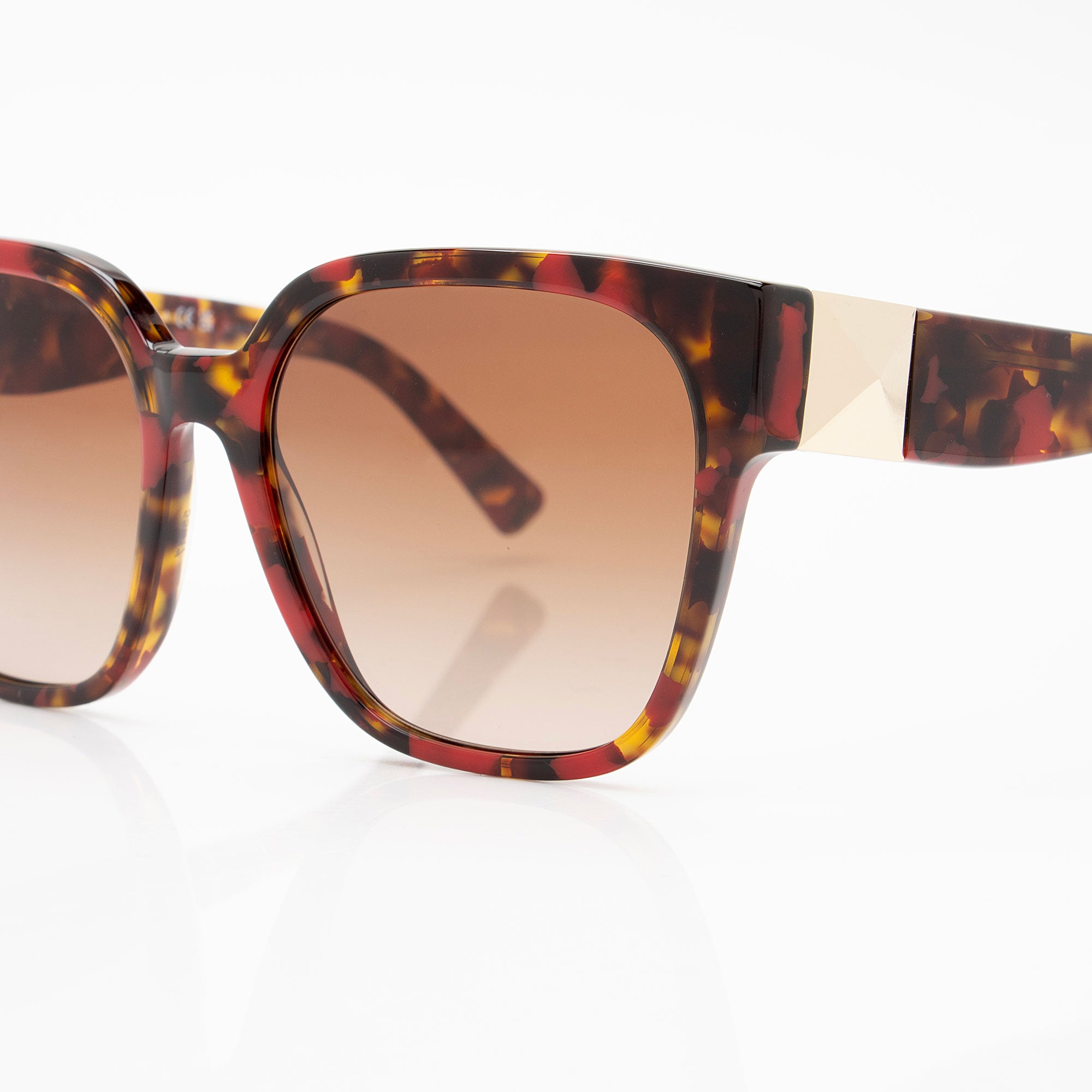 Valentino Square Stud Sunglasses
