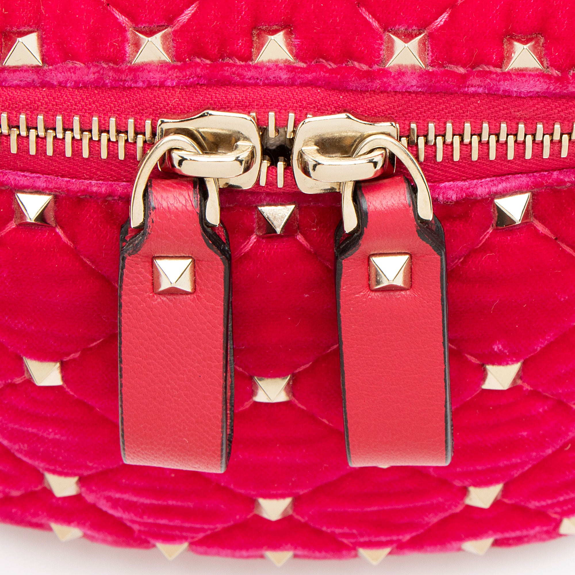 Valentino Velvet Rockstud Belt Bag