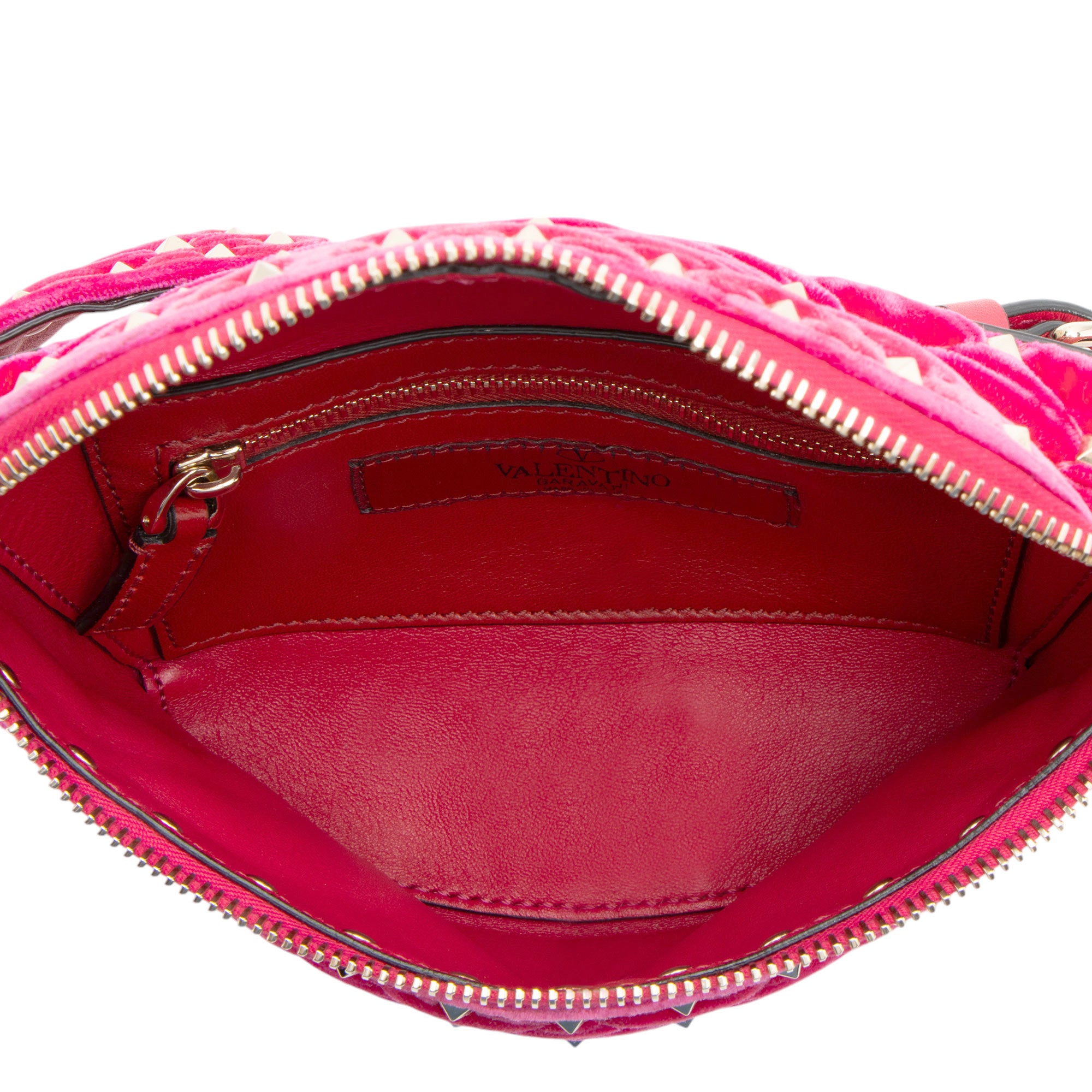 Valentino Velvet Rockstud Belt Bag