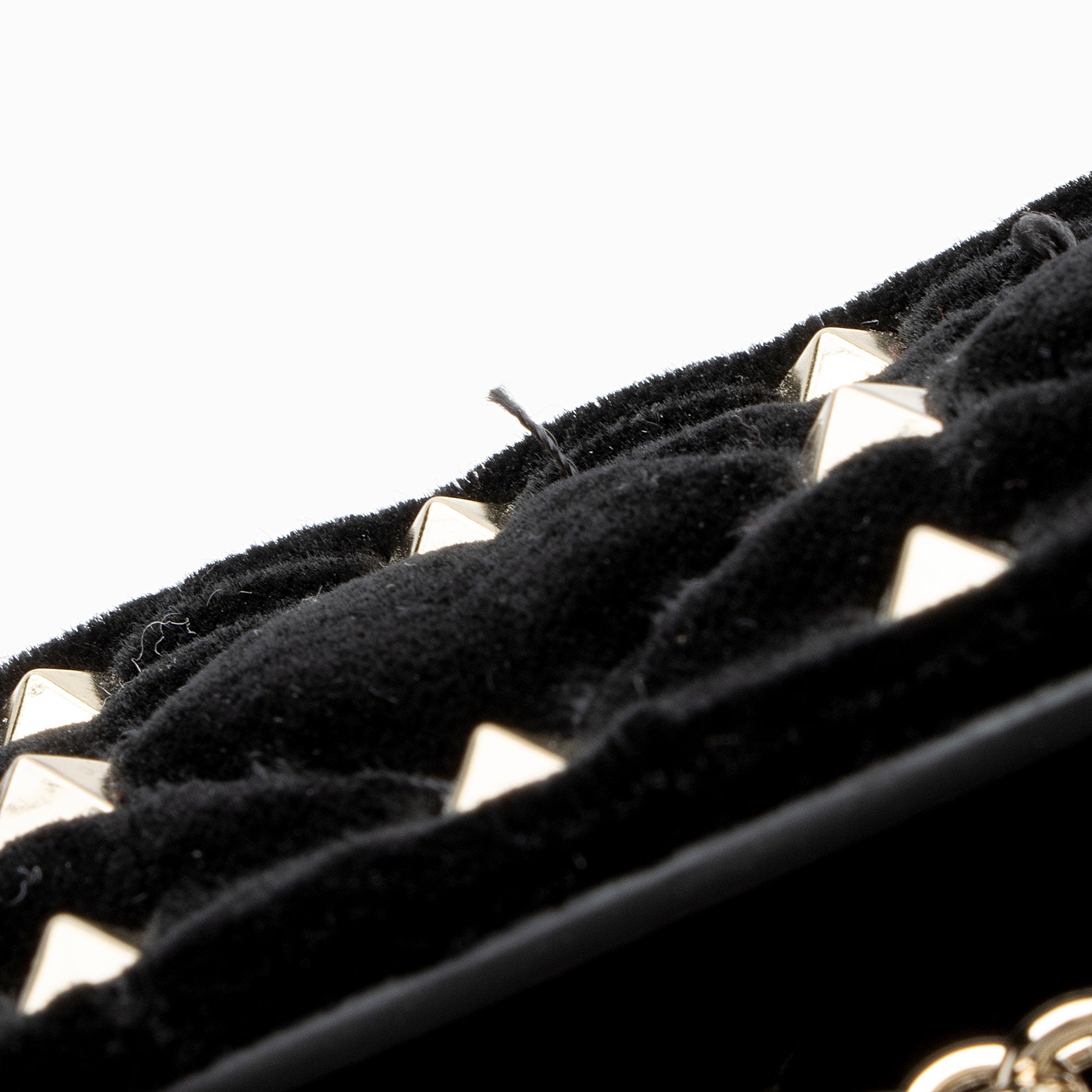 Valentino Velvet Rockstud Spike Up Shoulder Bag