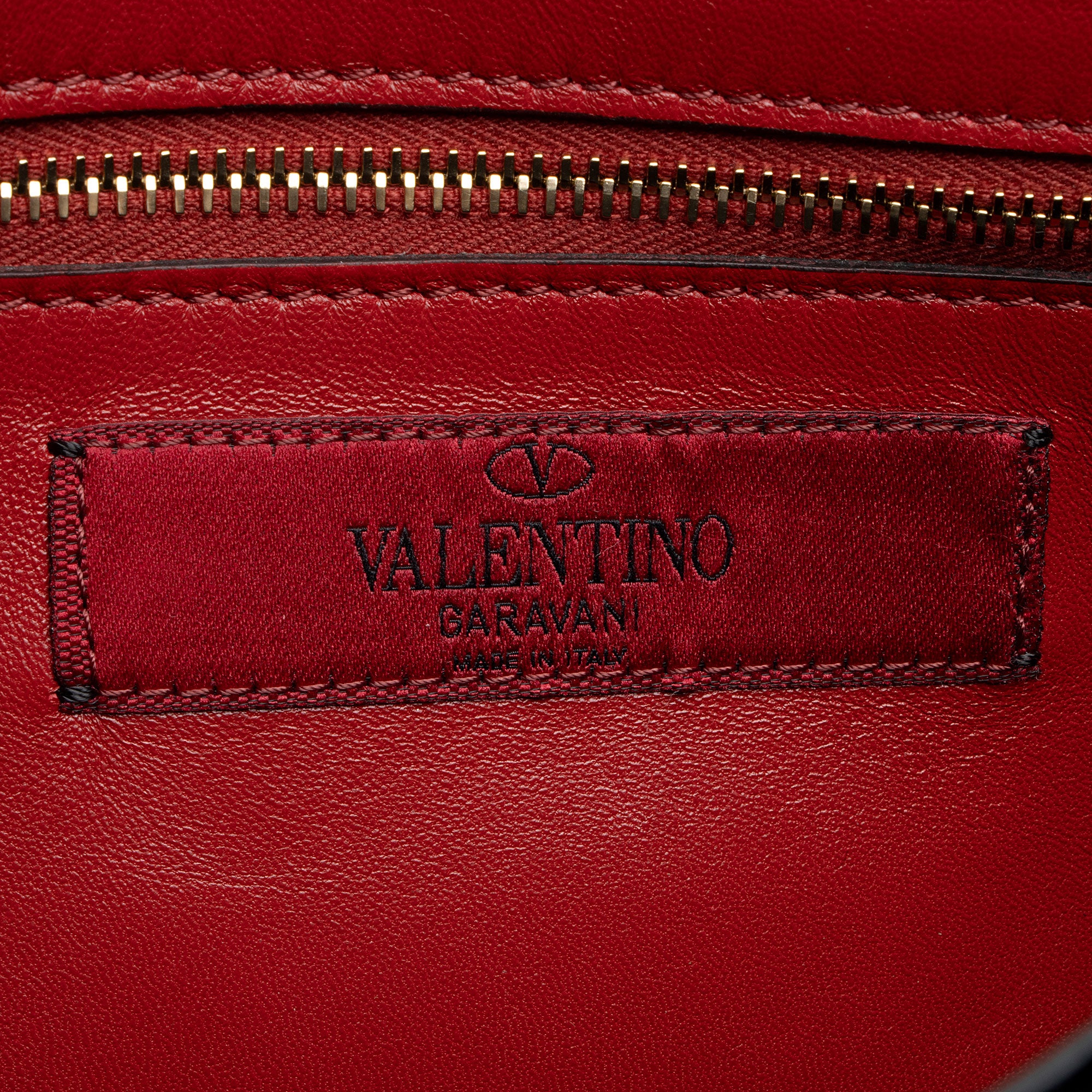 Valentino Velvet Rockstud Spike Up Shoulder Bag