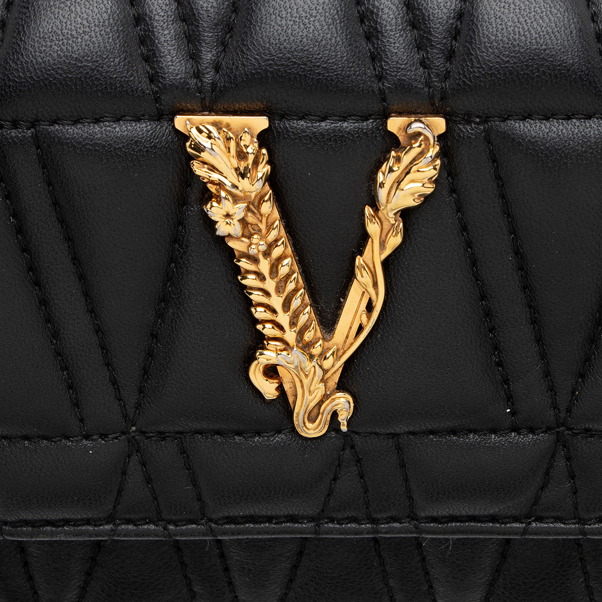 Versace Calfskin Virtus Mini Bag