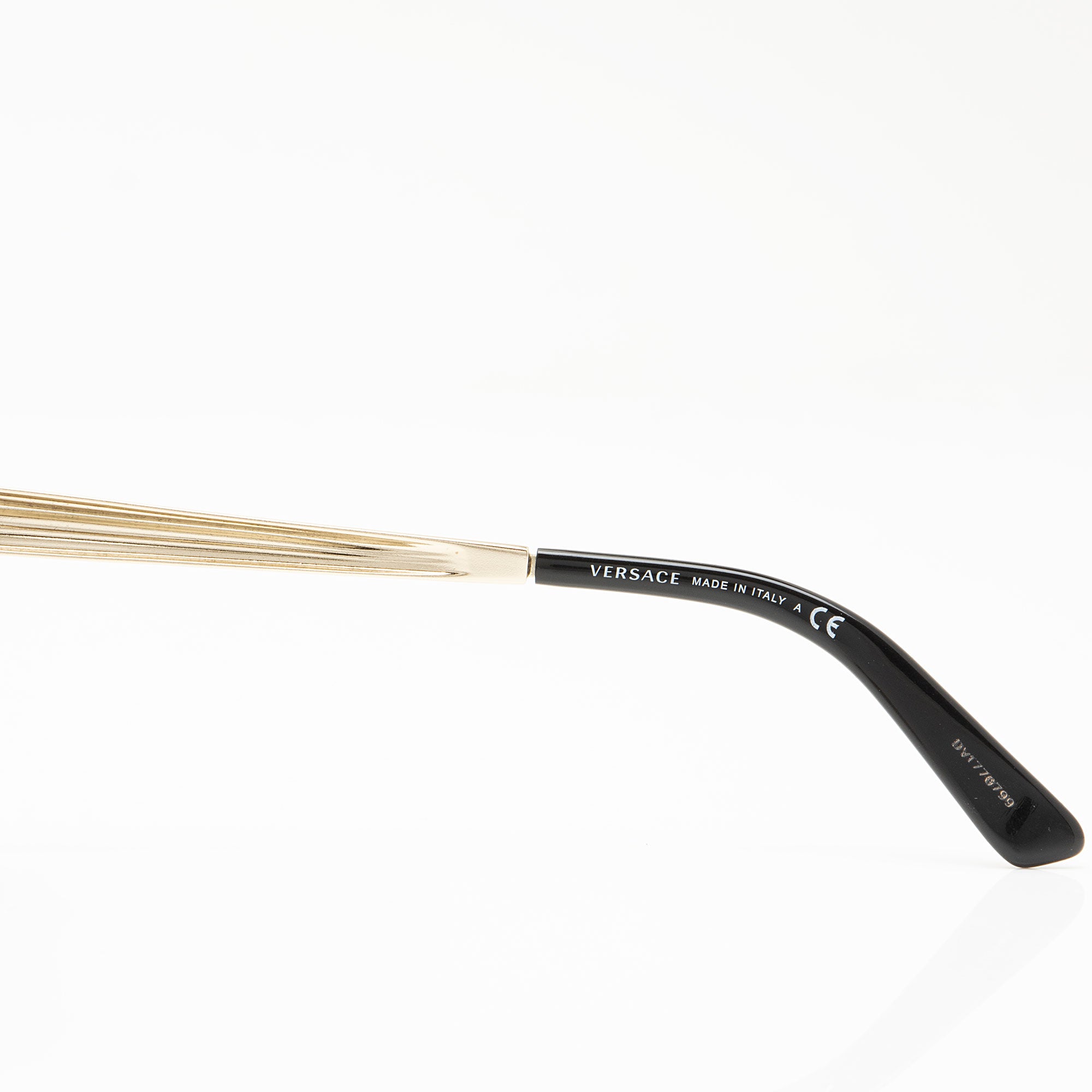 Versace Crystal Embellished Medusa Aviator Sunglasses