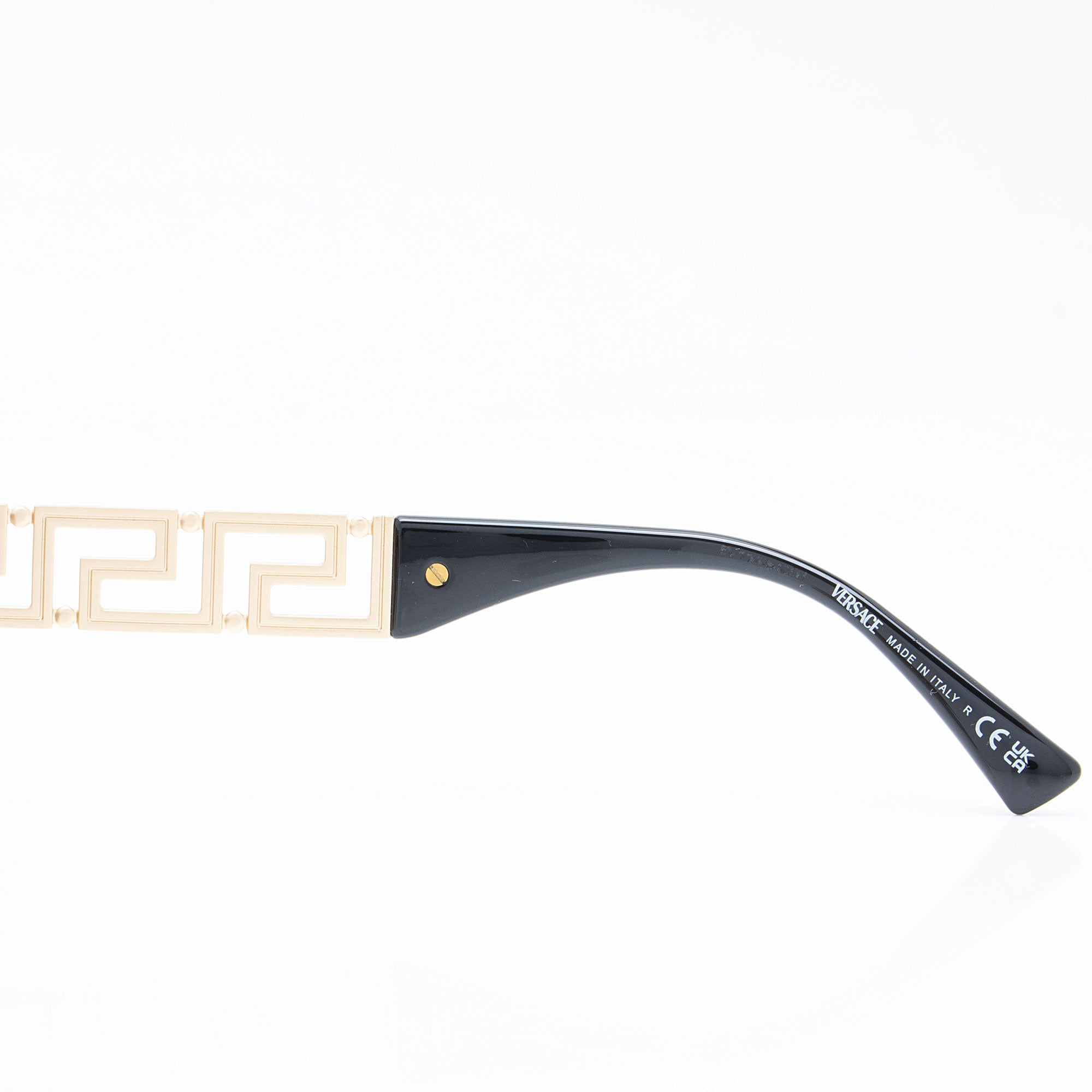Versace Greca Cutout Rectangular Sunglasses