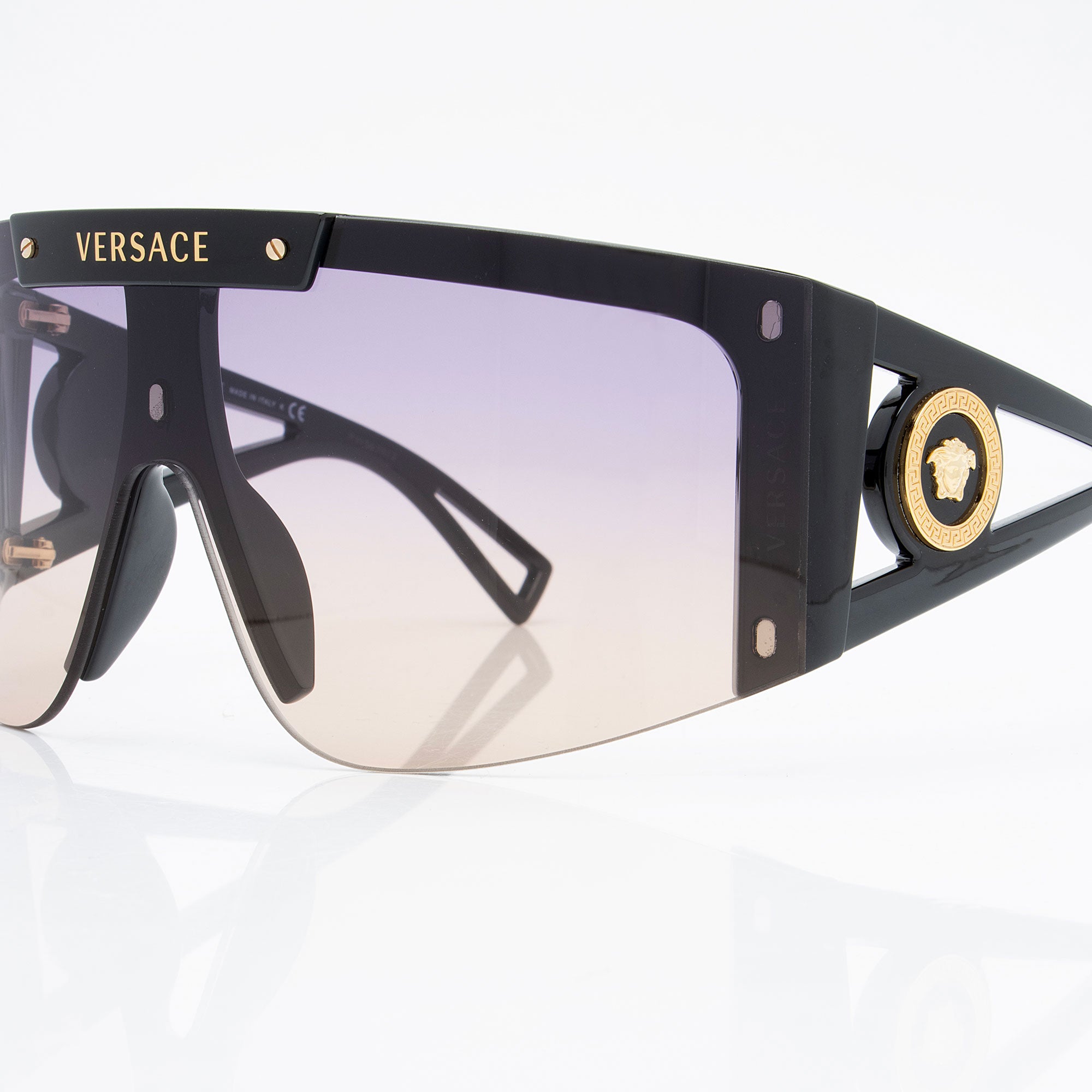 Versace Interchangeable Shield Sunglasses
