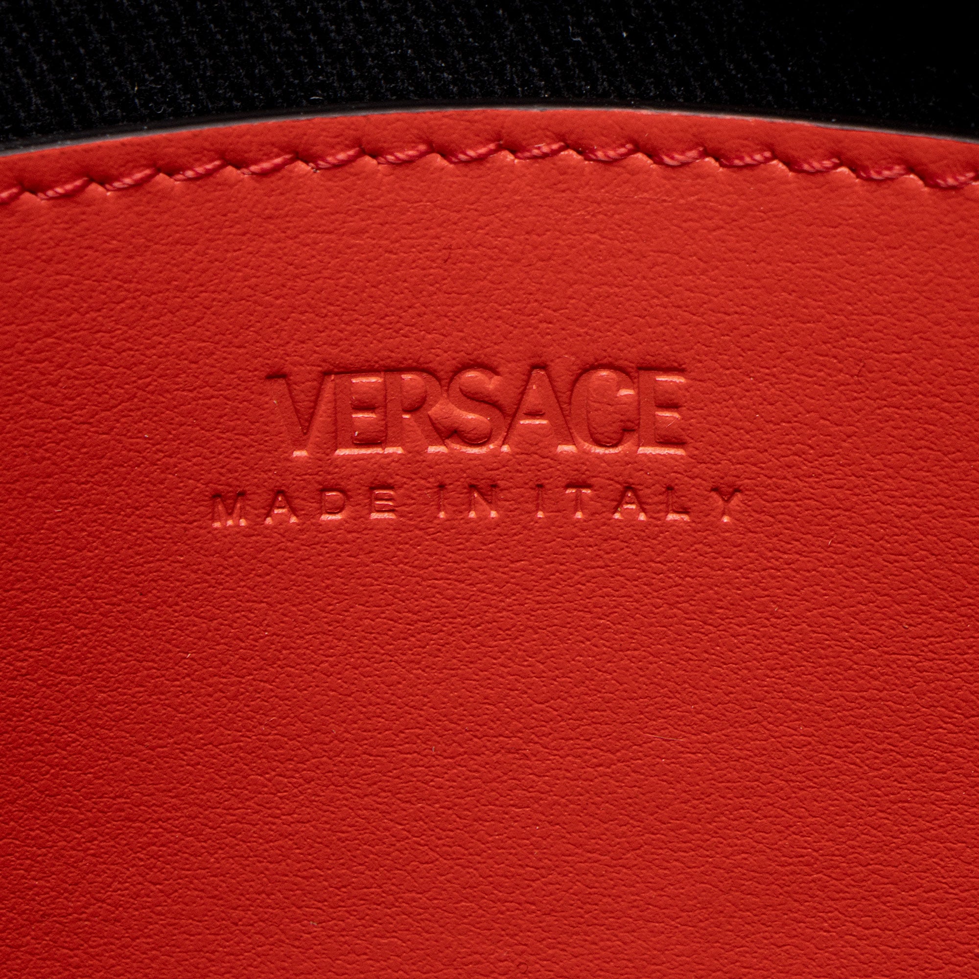 Versace La Greca Coated Canvas Top Handle