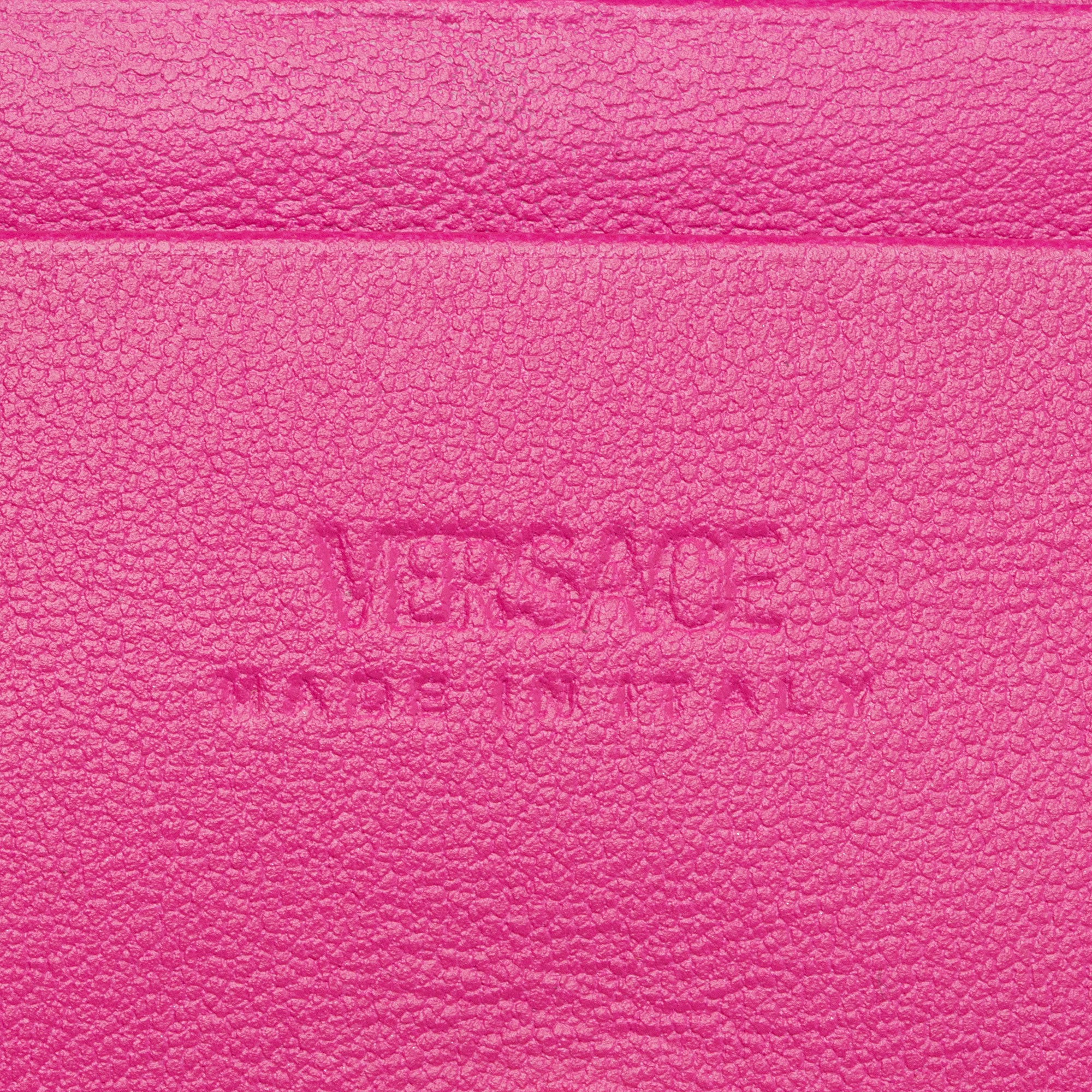 Versace Leather Greca Goddess Bi-Fold Chain Wallet (SHF-uBZwny)