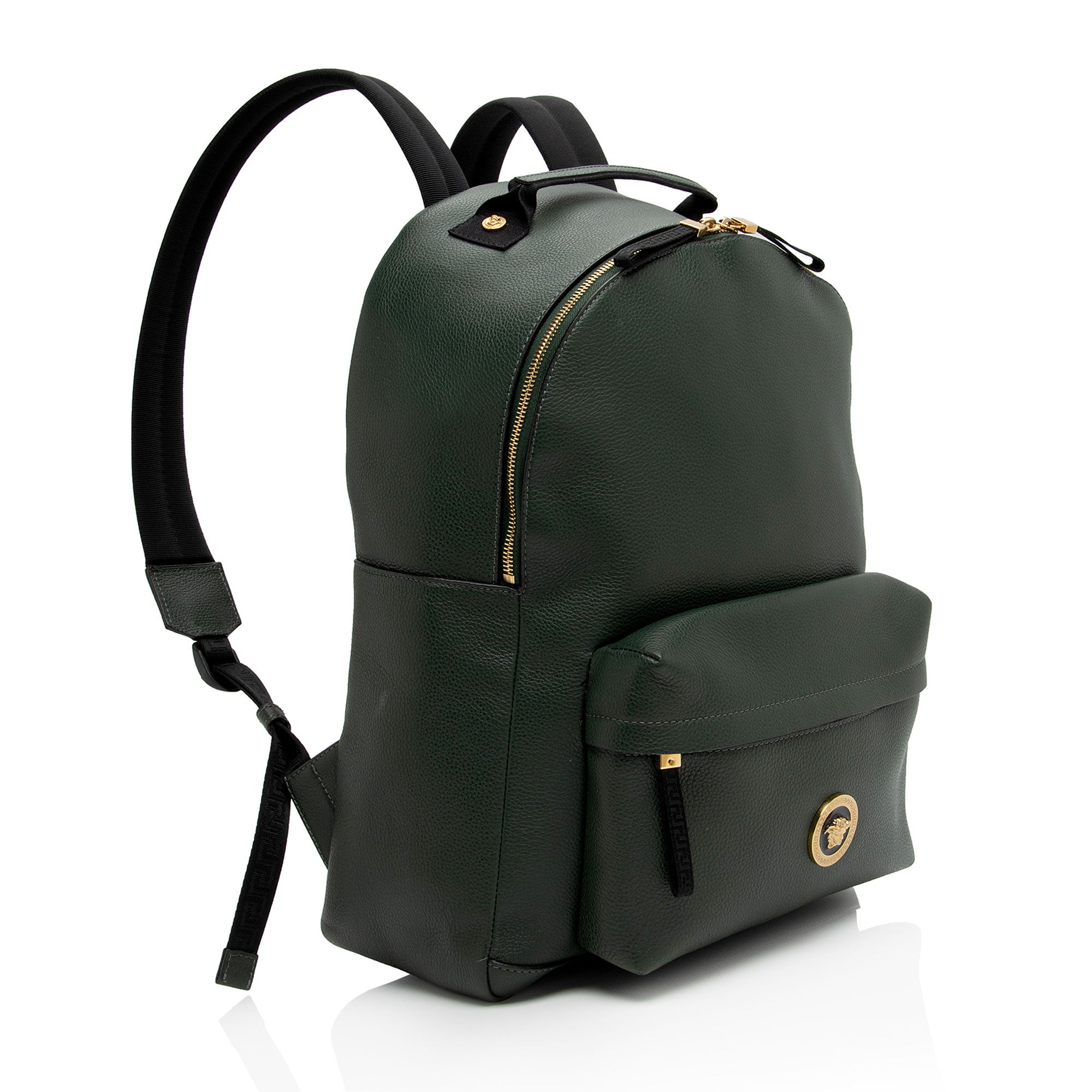 Versace Leather Medusa Backpack (SHF-2qmKYn)