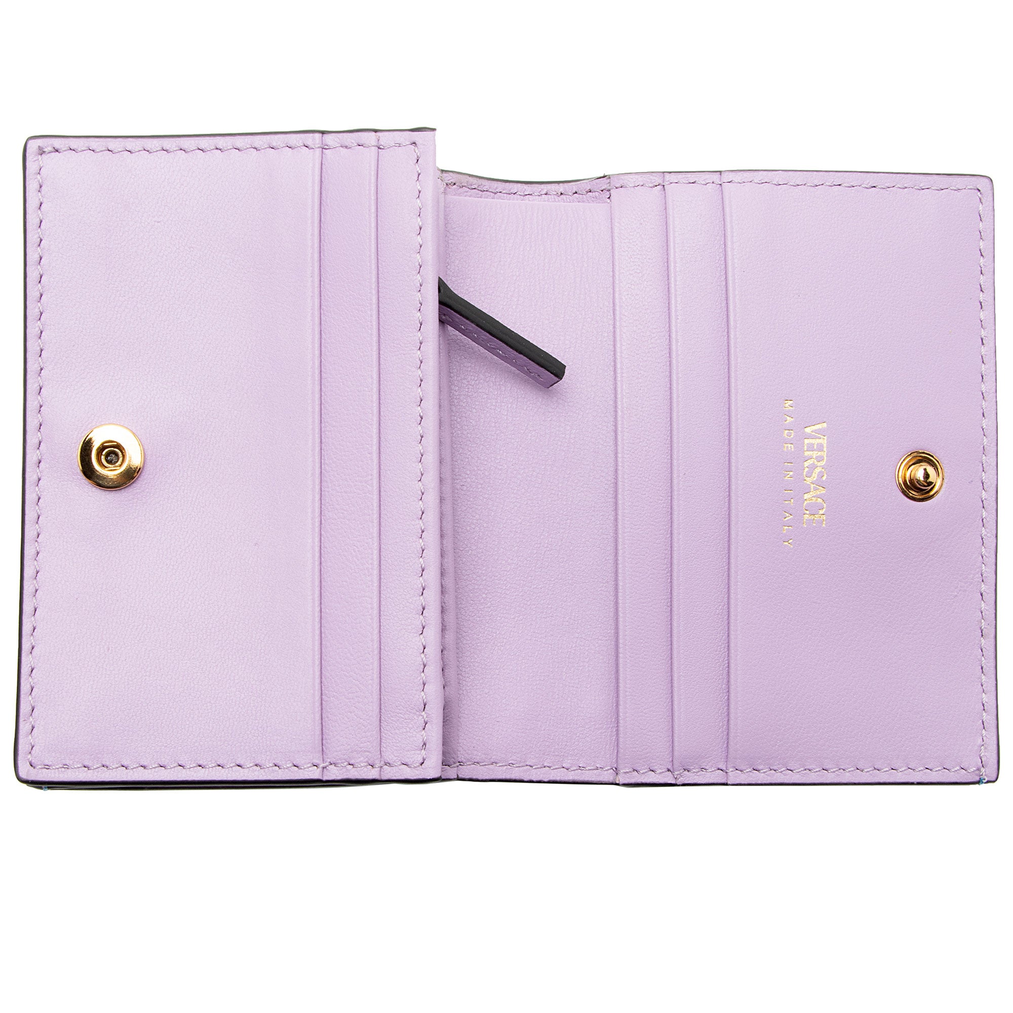 Versace Leather Medusa Compact Bi-Fold Wallet (SHF-0Q7Ezz)