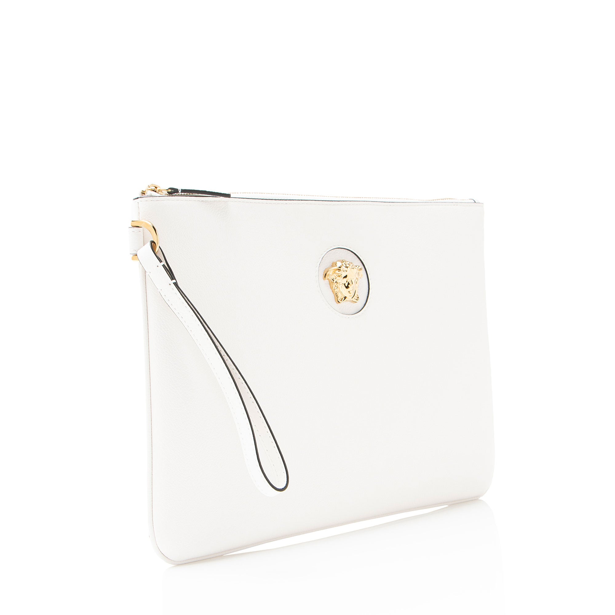 Versace Leather Medusa Wristlet