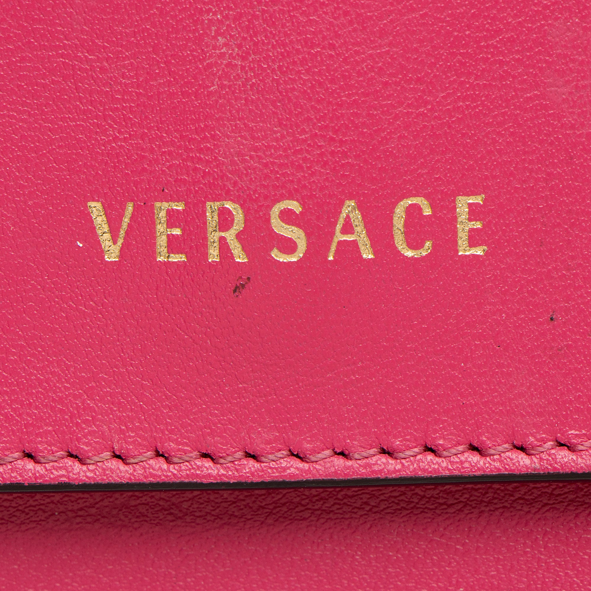 Versace Leather Tribute Shopper Tote