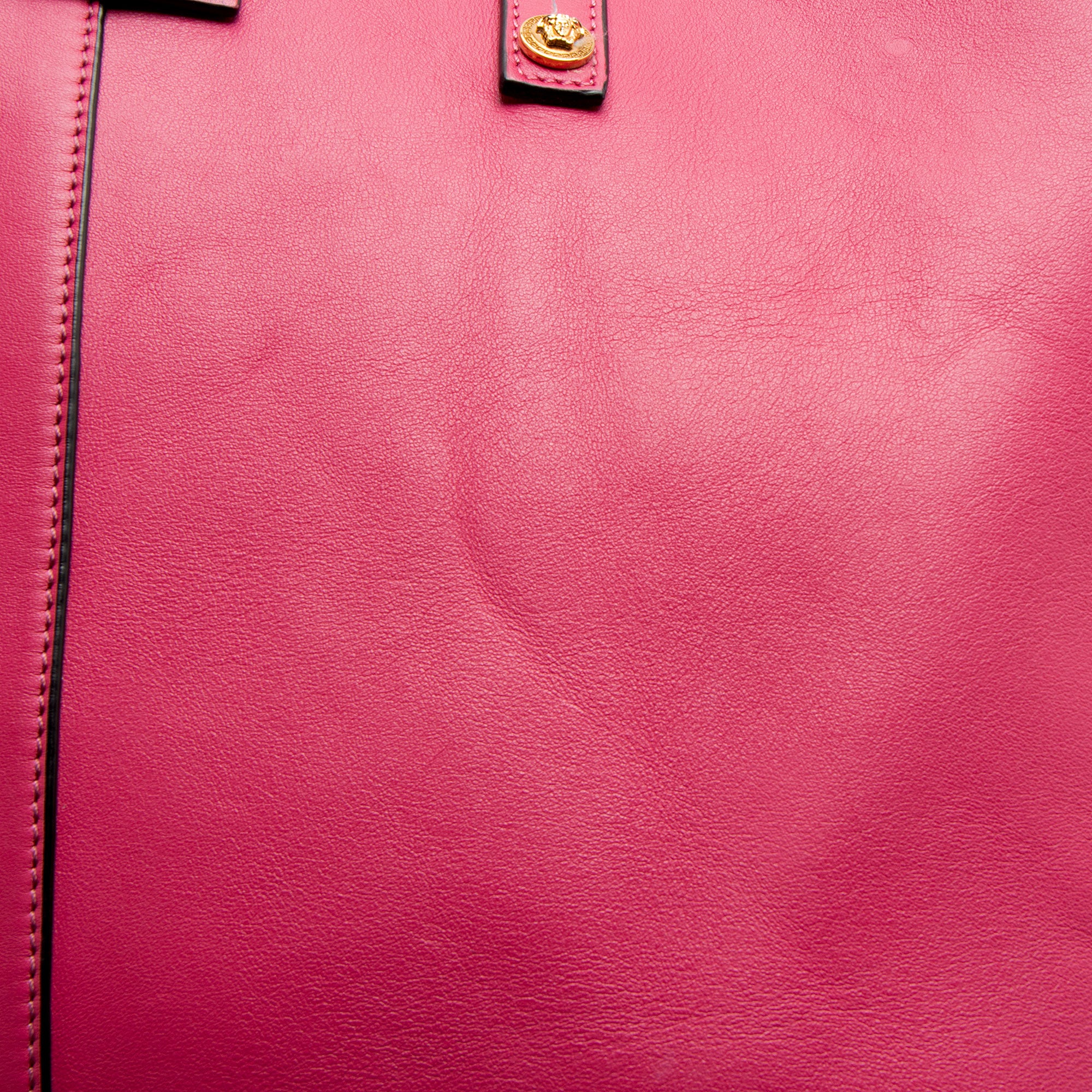 Versace Leather Tribute Shopper Tote