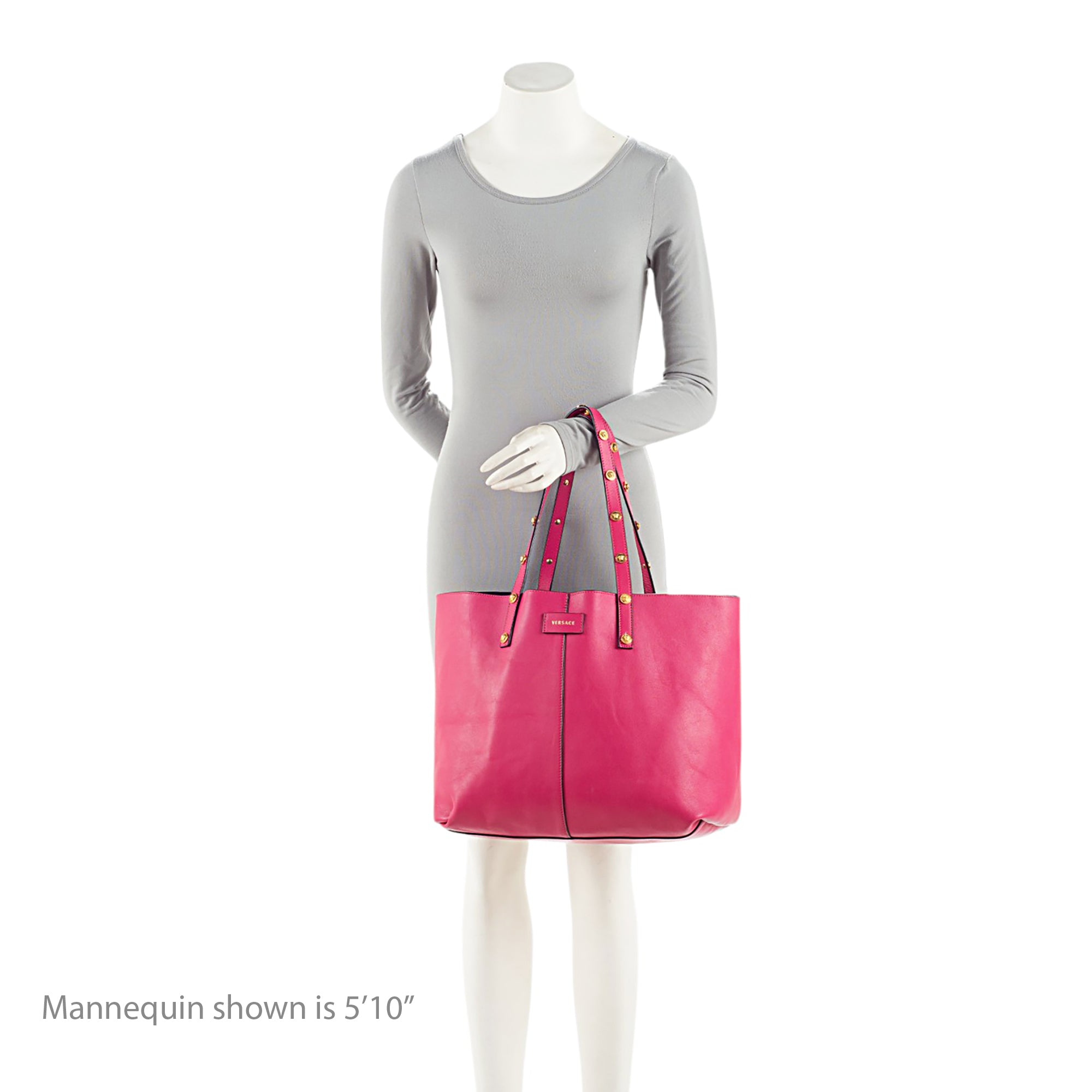 Versace Leather Tribute Shopper Tote