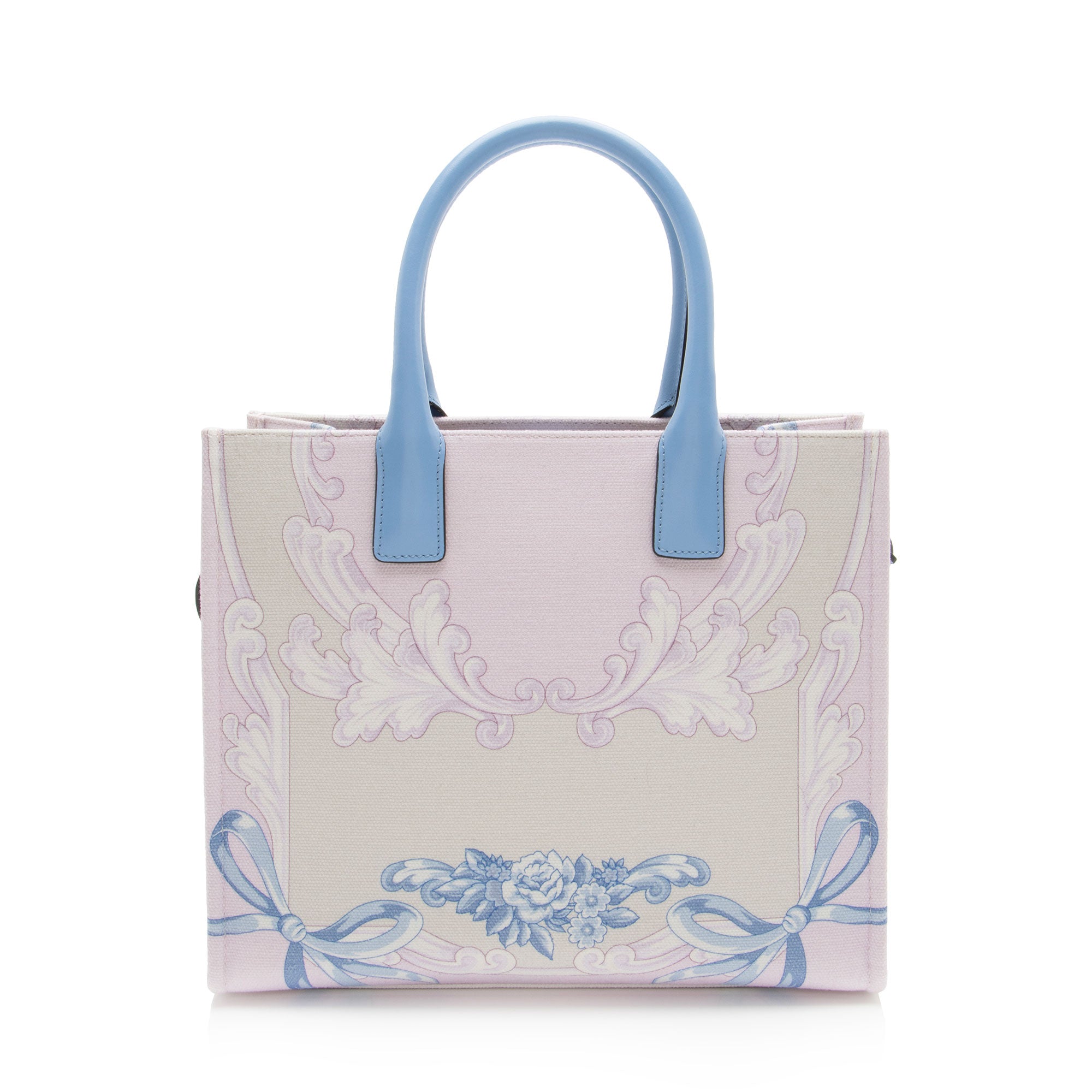 Versace Logo Canvas La Medusa Small Tote
