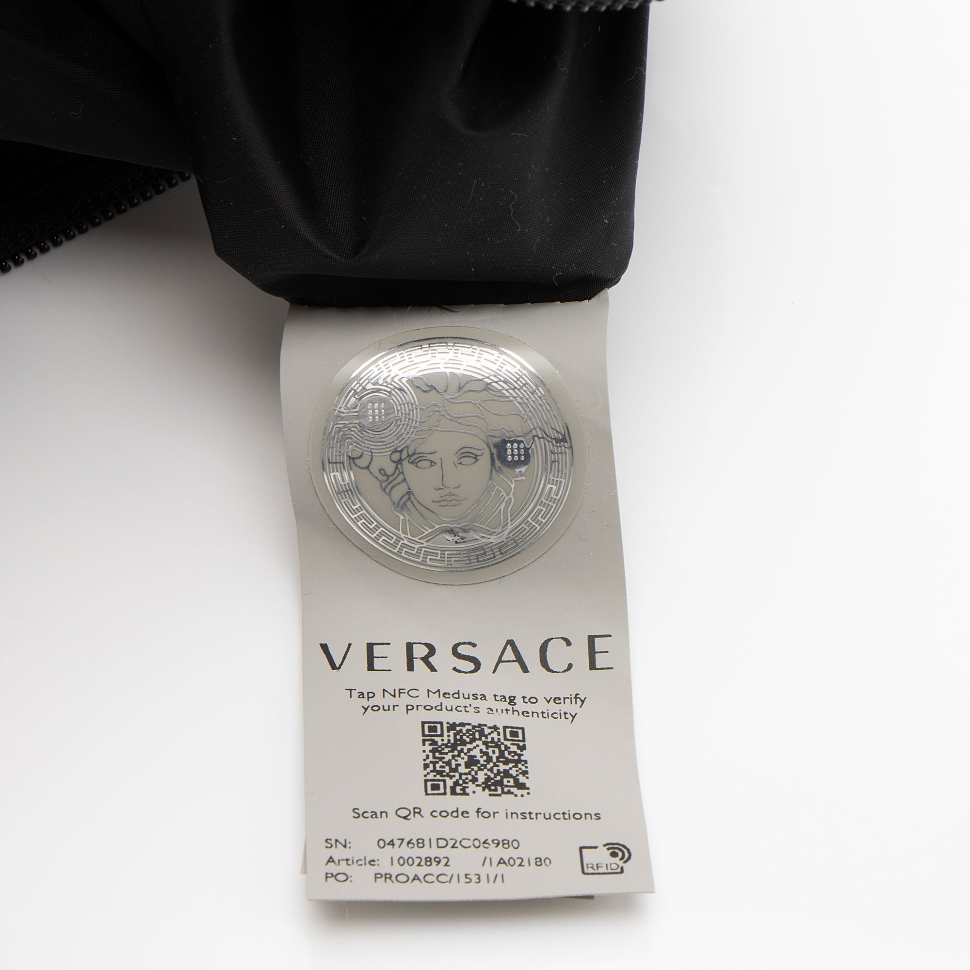 Versace Nylon Logo Messenger