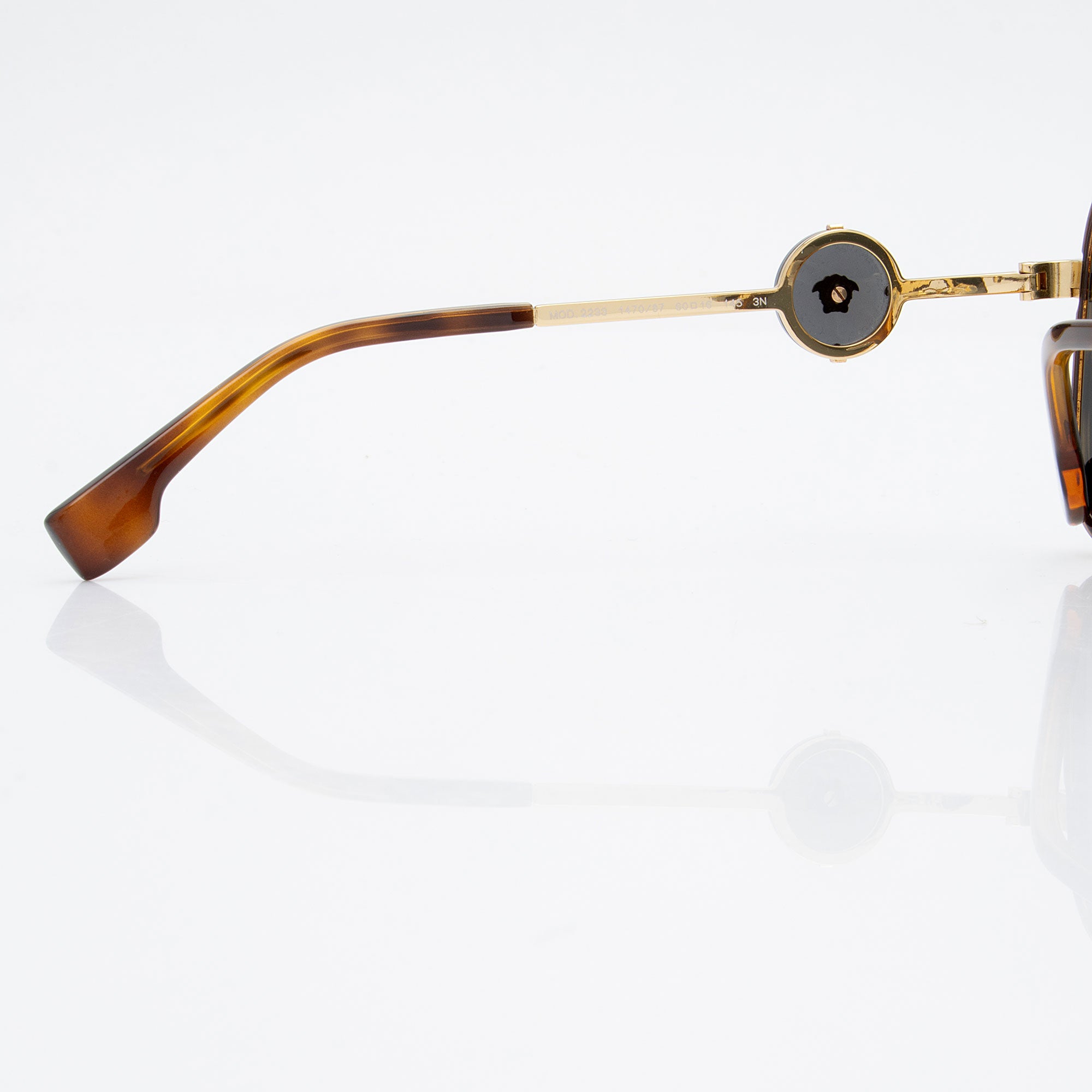 Versace Pilot Clip On Sunglasses
