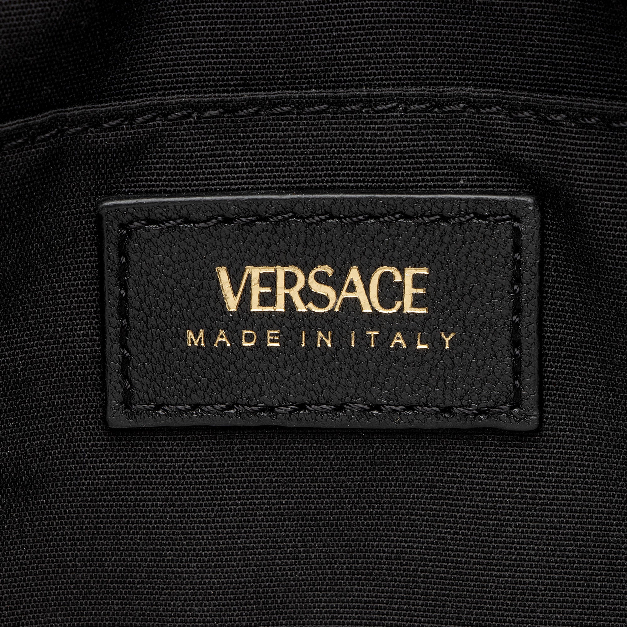 Versace Quilted Leather Medusa Camera Bag (SHF-he5z7l)