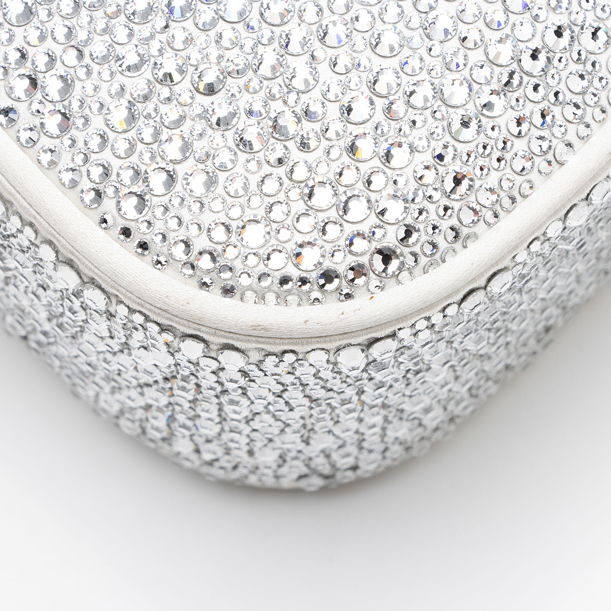 Versace Satin Crystal Embellished La Medusa Mini Top Handle