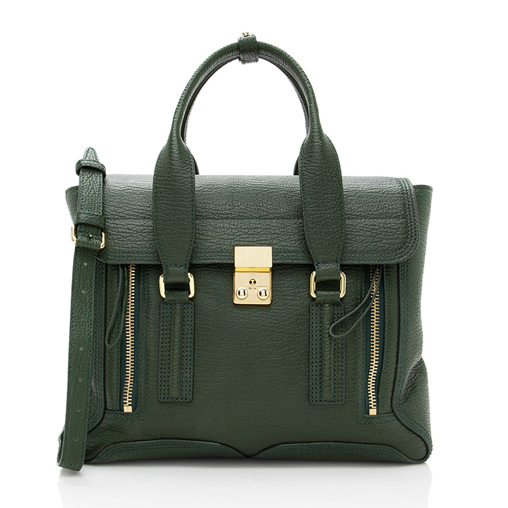 3.1 Phillip Lim Leather Pashli Medium Satchel (SHF-18007)