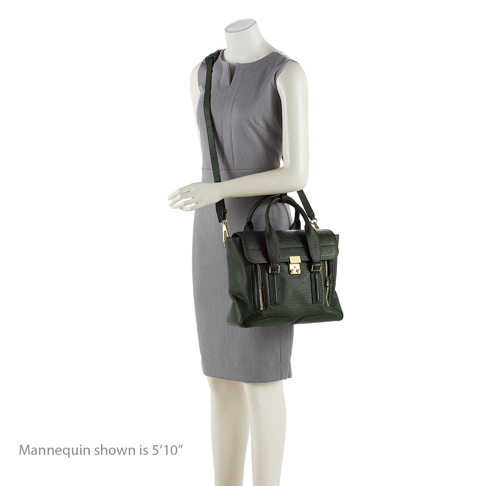 3.1 Phillip Lim Leather Pashli Medium Satchel (SHF-18007)