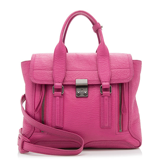 3.1 Phillip Lim Leather Pashli Medium Satchel (SHF-23919)