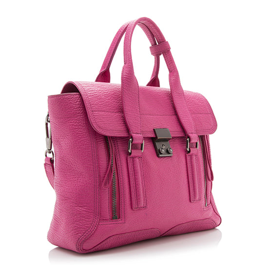 3.1 Phillip Lim Leather Pashli Medium Satchel (SHF-23919)