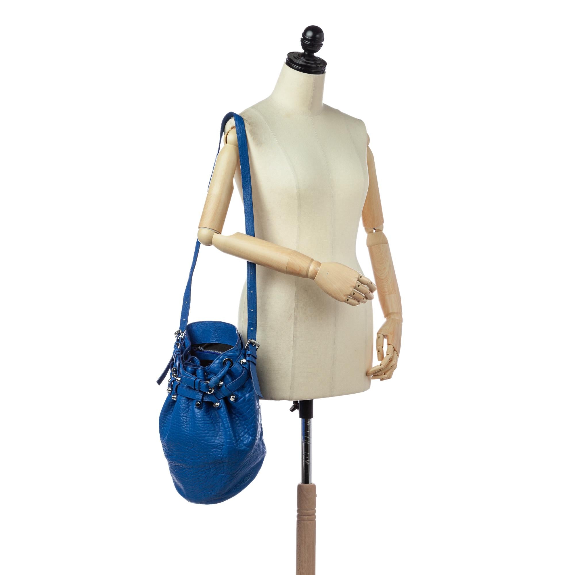 Alexander Wang Diego Leather Bucket Bag (SHG-30758)