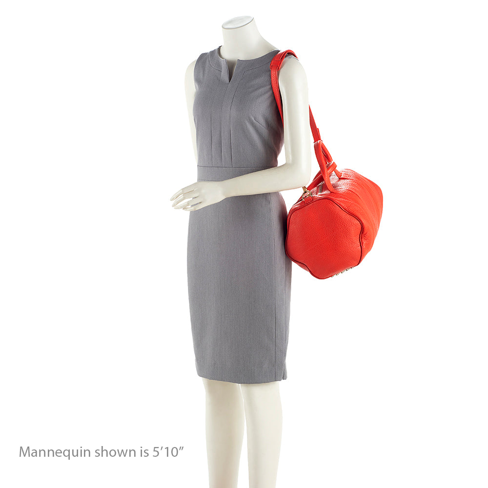 Alexander Wang Pebbled Lambskin Rocco Satchel (SHF-19288)