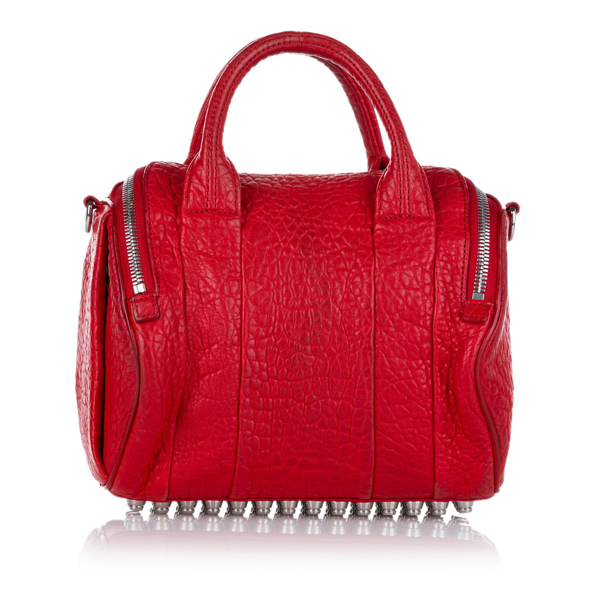 Alexander Wang Rockie Lambskin Leather Satchel (SHG-24537)