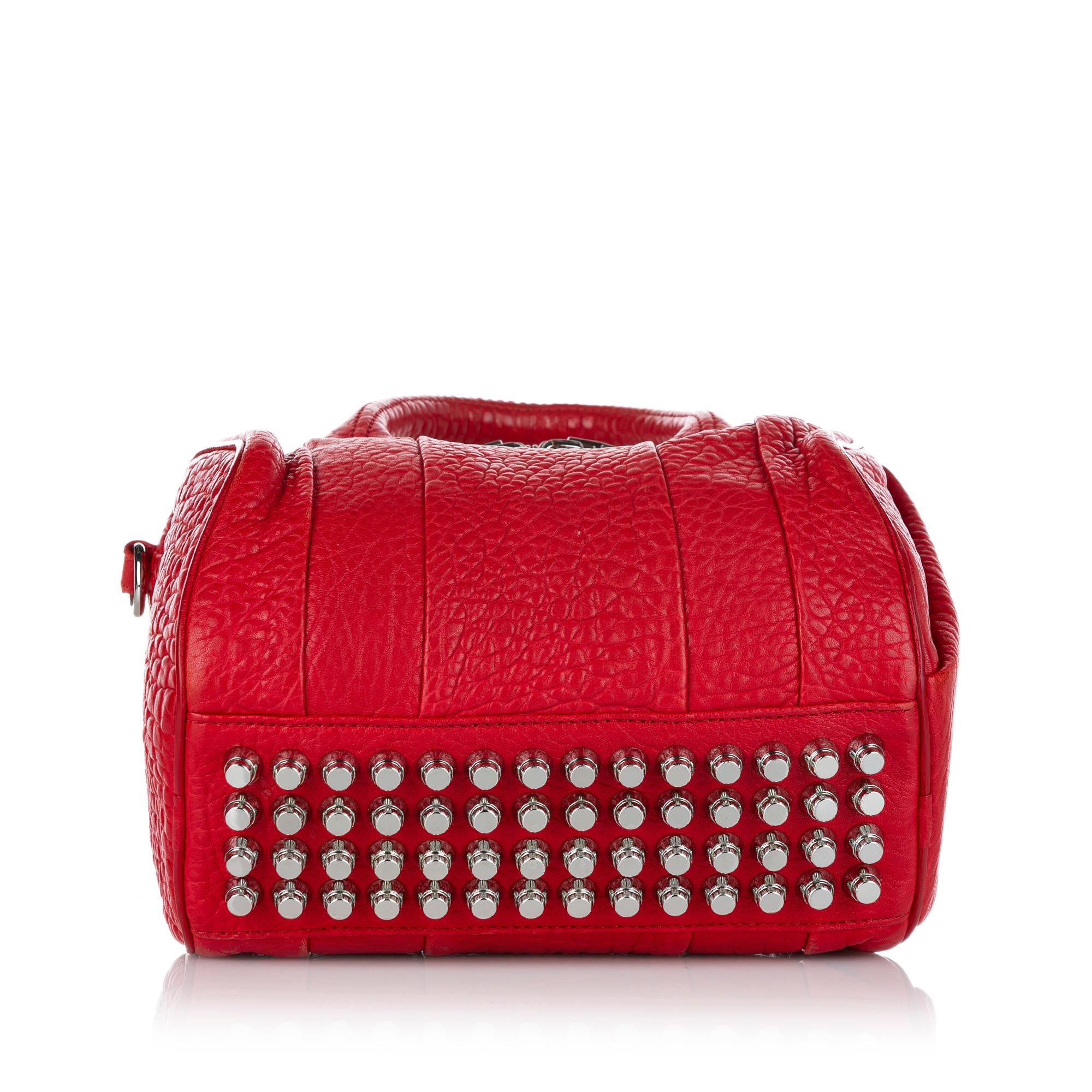 Alexander Wang Rockie Lambskin Leather Satchel (SHG-24537)