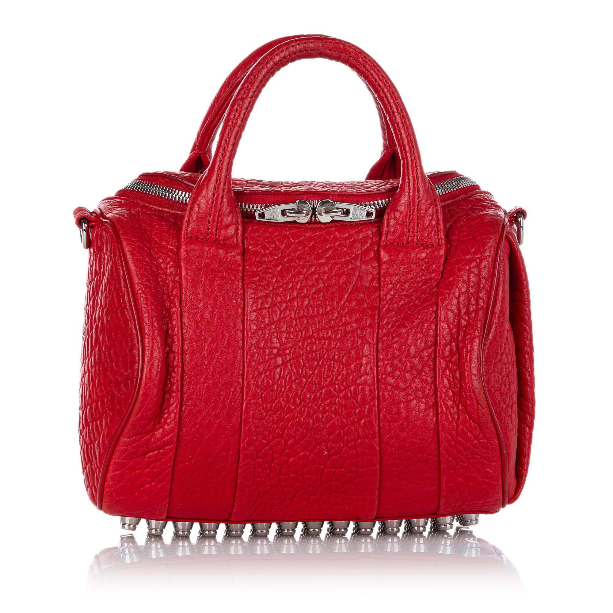 Alexander Wang Rockie Lambskin Leather Satchel (SHG-24537)