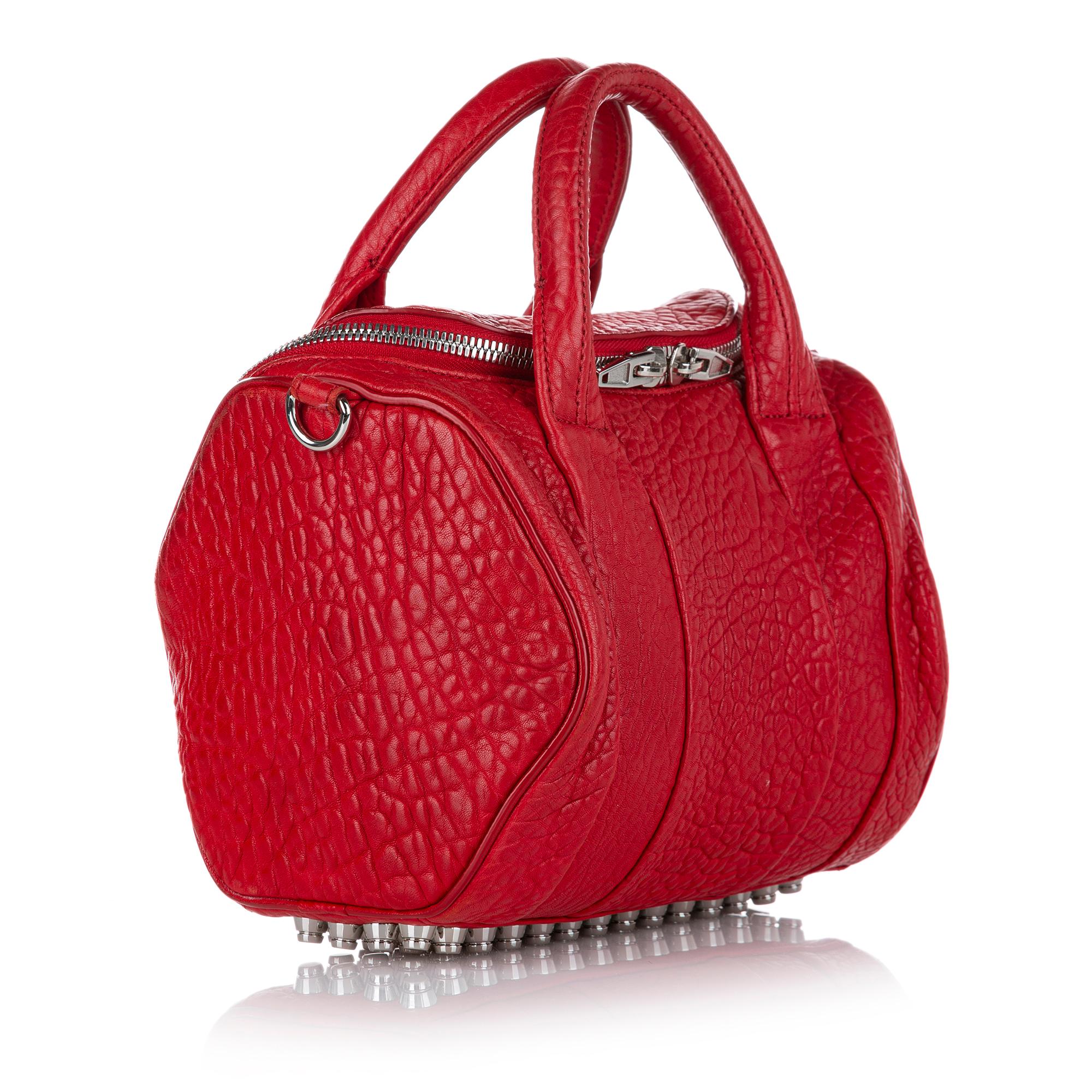 Alexander Wang Rockie Lambskin Leather Satchel (SHG-24537)