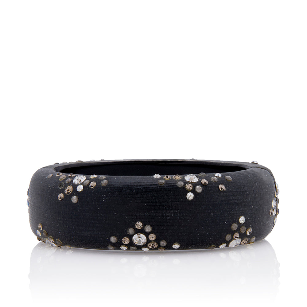 Alexis Bittar Crystal Dust Medium Hinged Bracelet (SHF-11971)