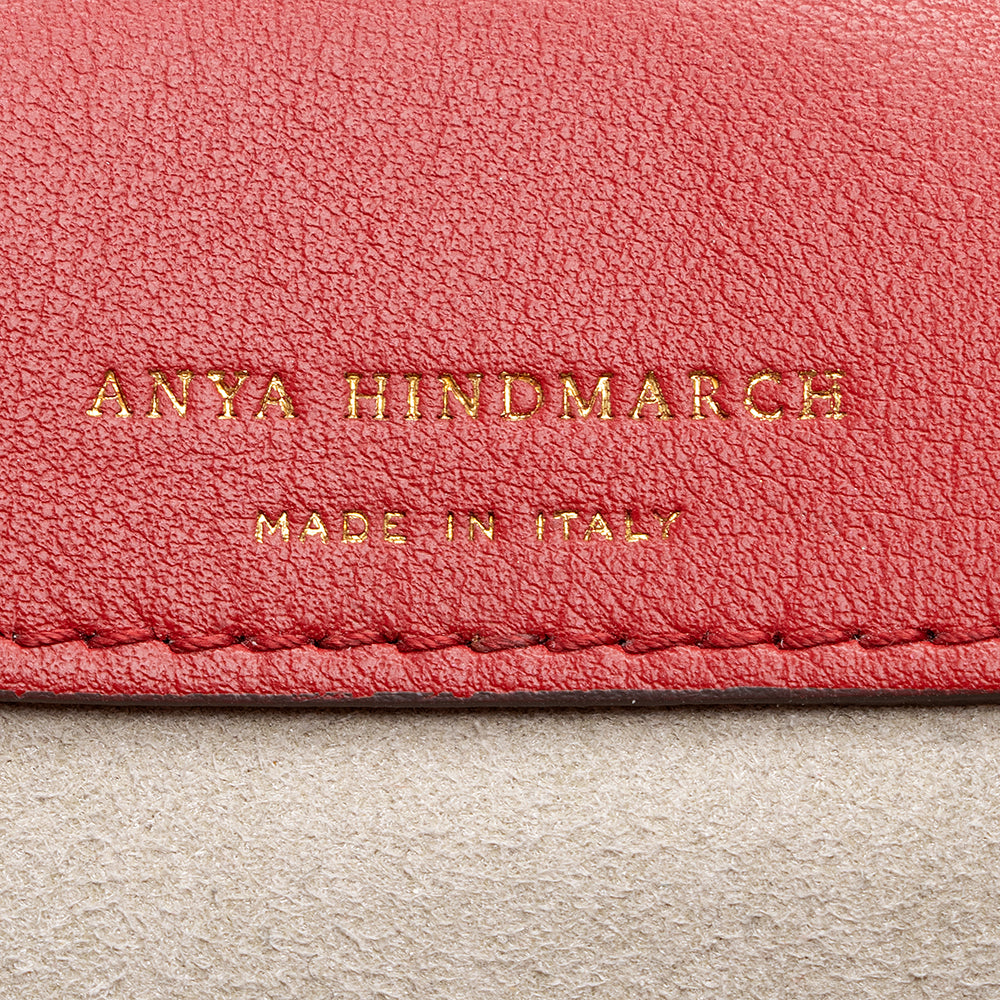 Anya Hindmarch Grain Leather Vere Soft Satchel (SHF-20625)