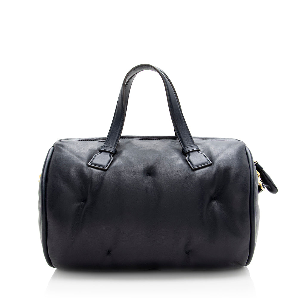 Anya Hindmarch Leather Chubby Barrel Crossbody Bag (SHF-19284)
