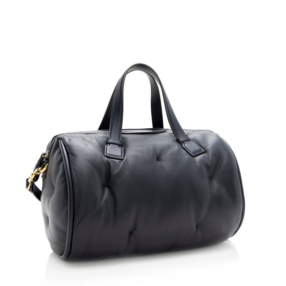 Anya Hindmarch Leather Chubby Barrel Crossbody Bag (SHF-19284)