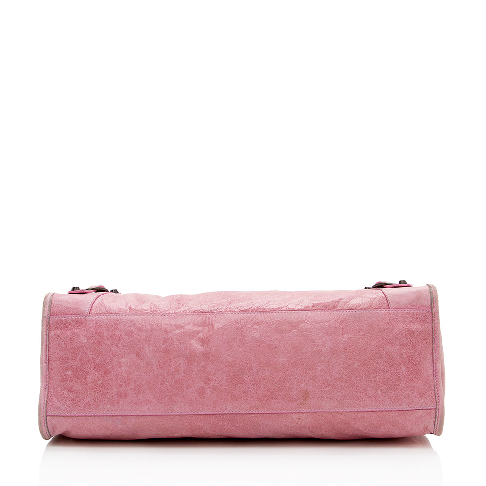 Balenciaga Agneau Classic City Satchel (SHF-17347)