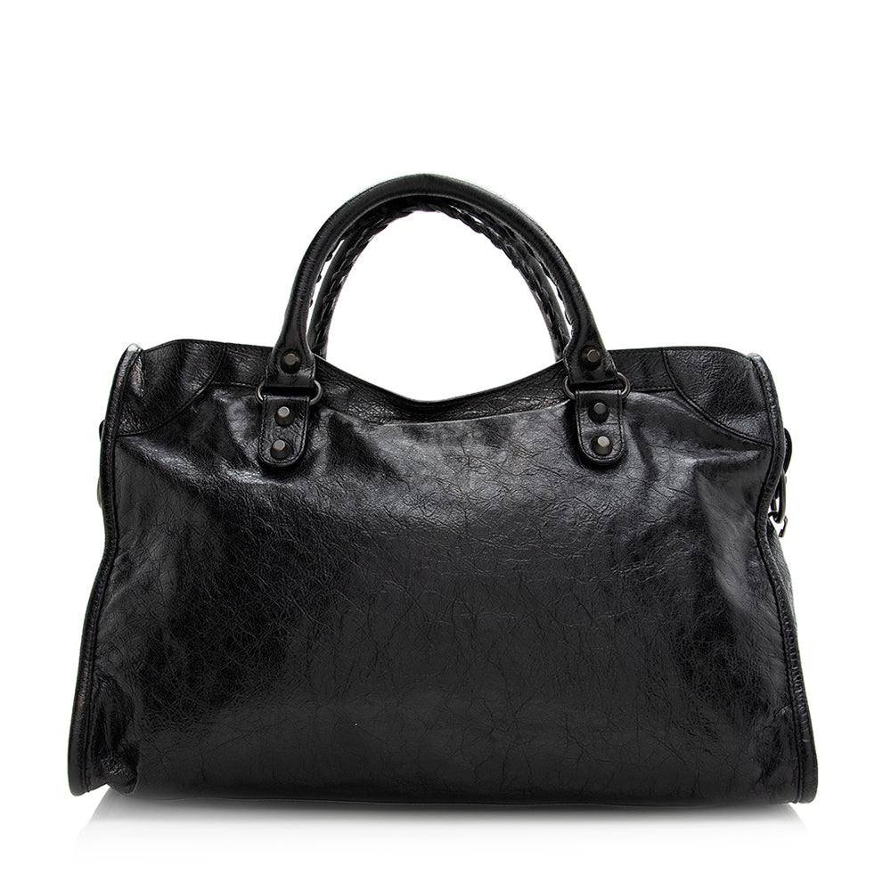 Balenciaga Agneau Classic City Satchel (SHF-20329)