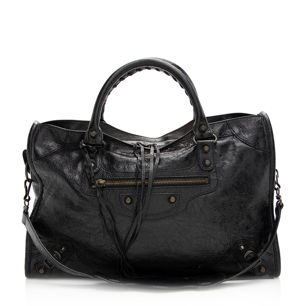 Balenciaga Agneau Classic City Satchel (SHF-20329)