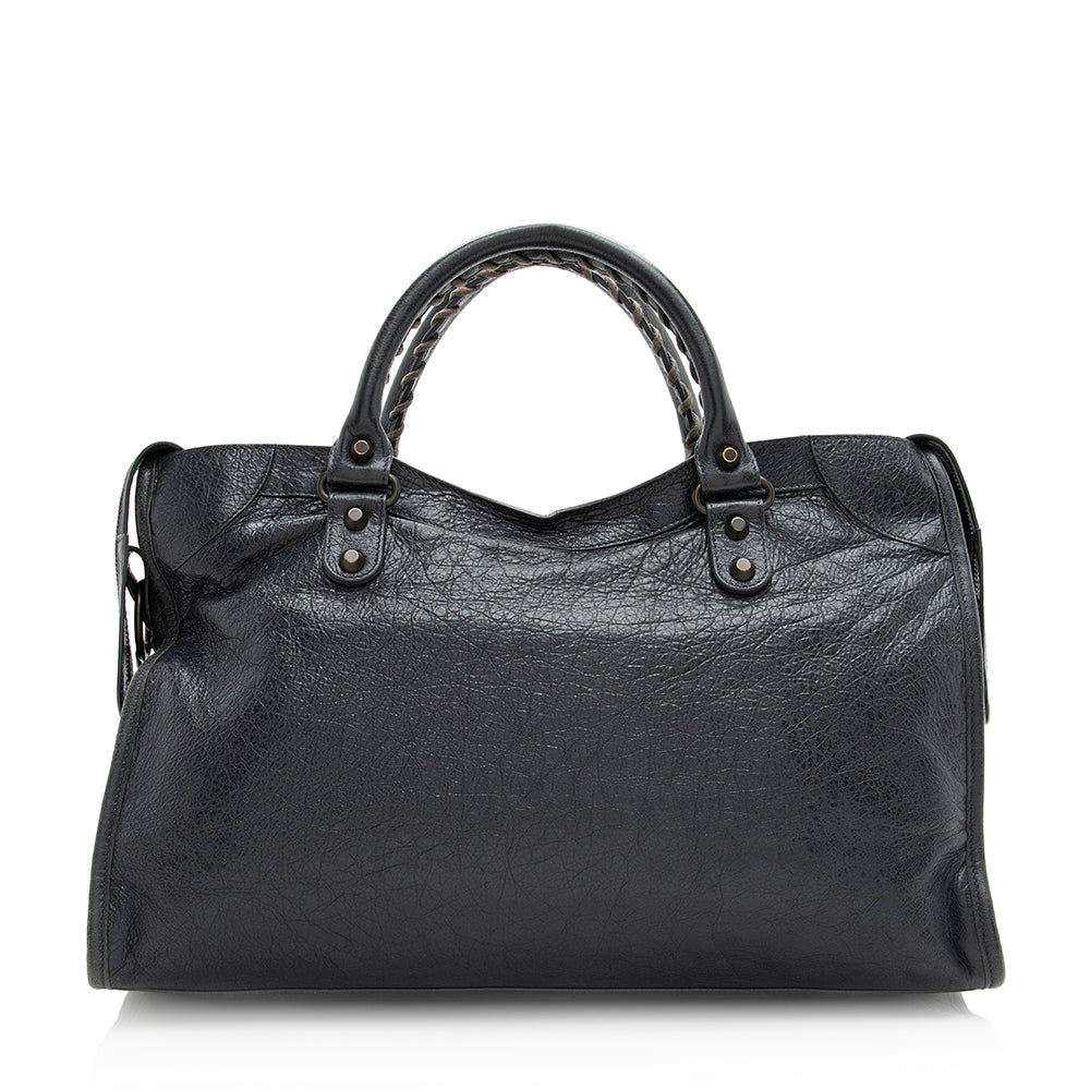 Balenciaga Agneau Classic City Satchel (SHF-20567)