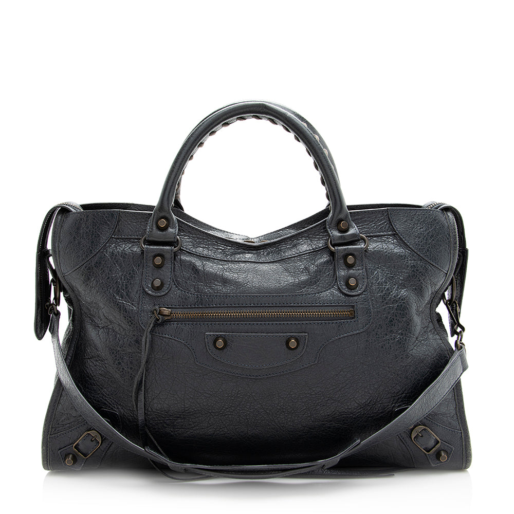 Balenciaga Agneau Classic City Satchel (SHF-20567)
