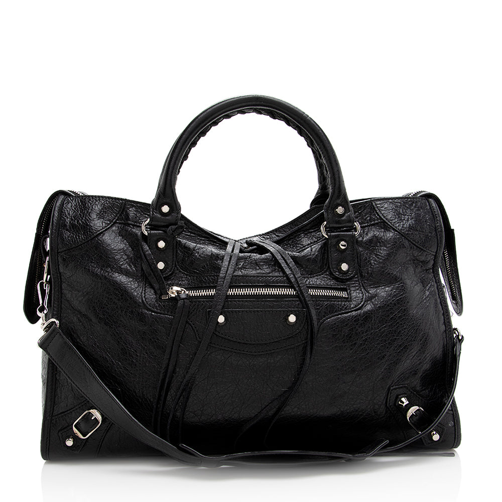 Balenciaga Agneau Classic City Satchel (SHF-20899)