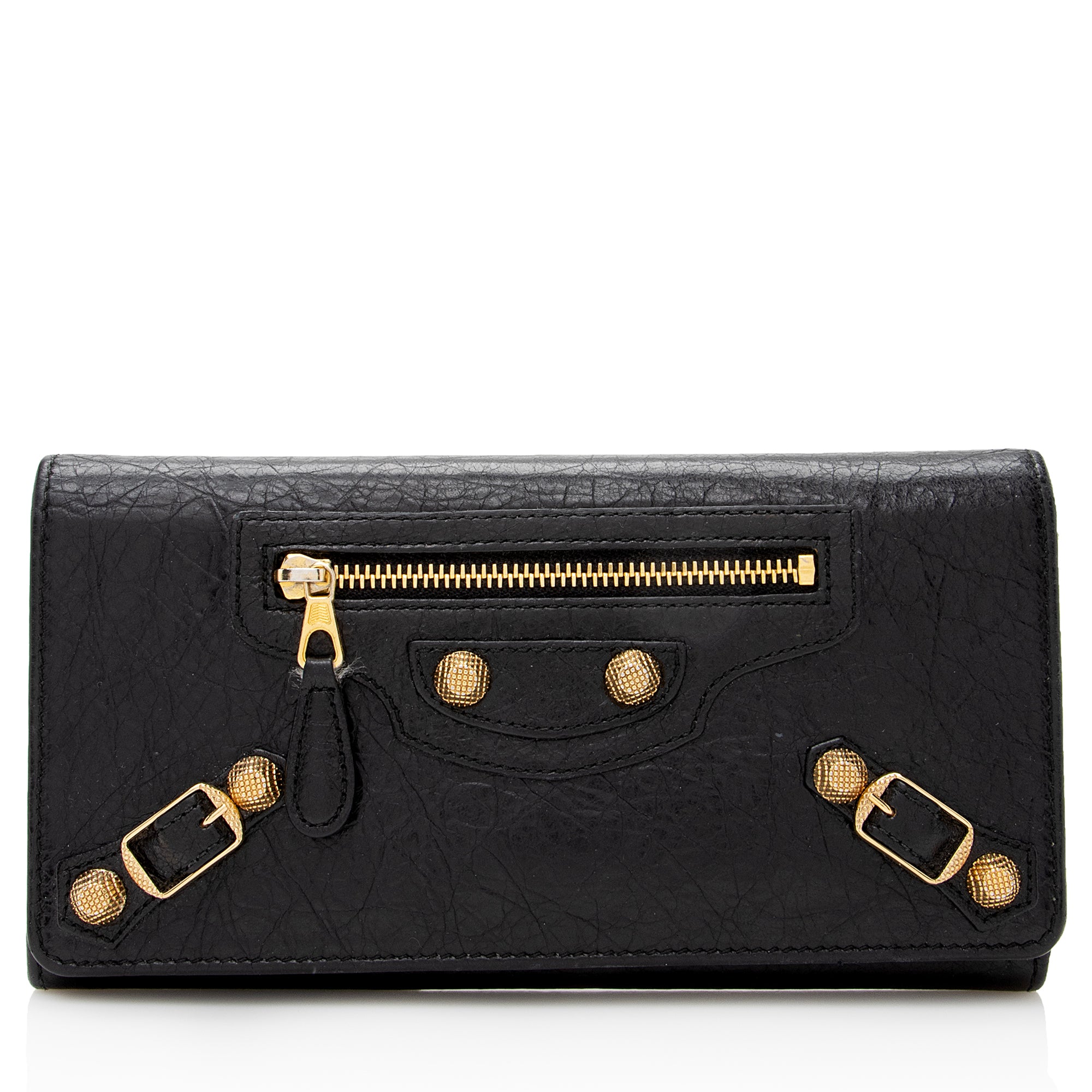 Balenciaga Agneau Motocross Classic Money Continental Wallet Balenciaga Agneau Motocross Classic Money Continental Wallet