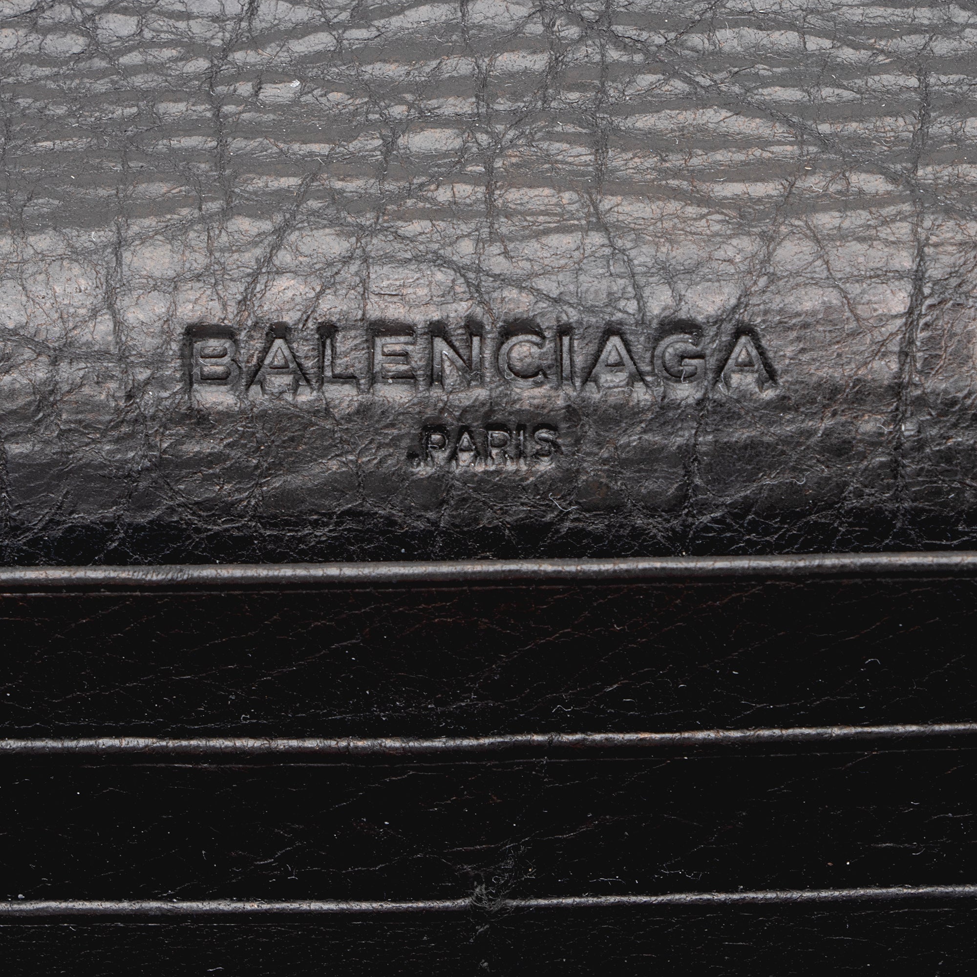 Balenciaga Agneau Motocross Classic Money Continental Wallet (SHF-22911)