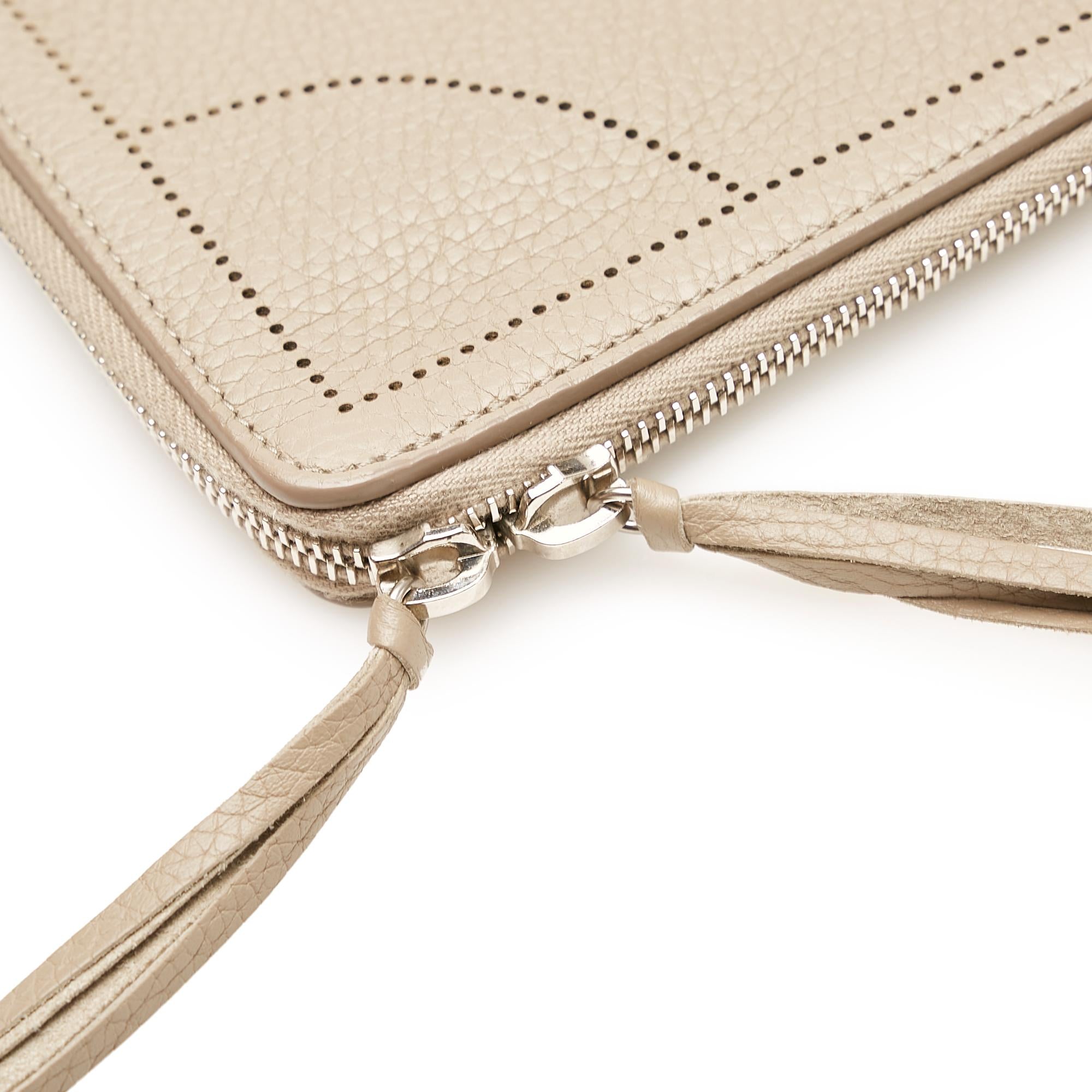 Balenciaga Blackout Zip Leather Clutch Bag (SHG-37475)